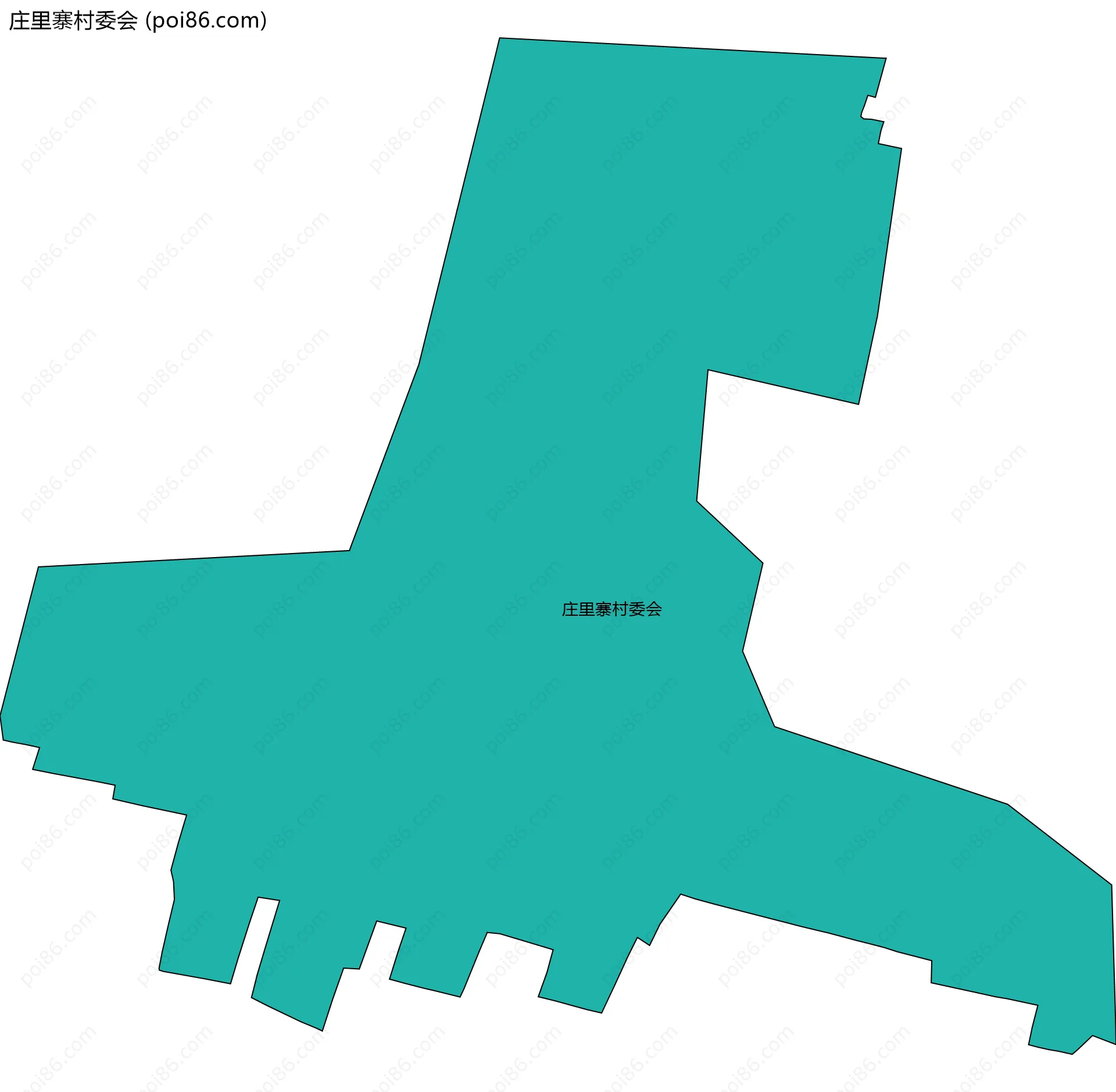 庄里寨村委会边界地图