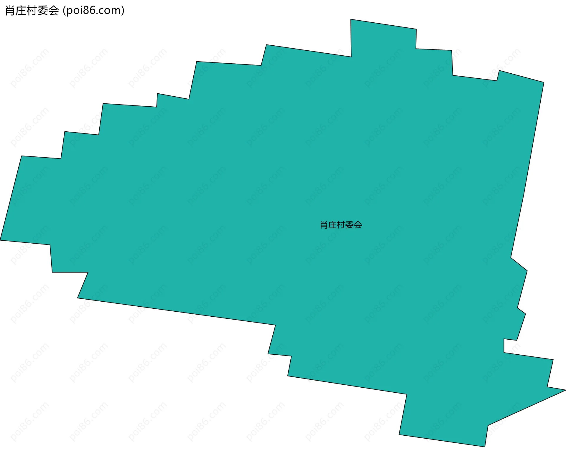 肖庄村委会边界地图