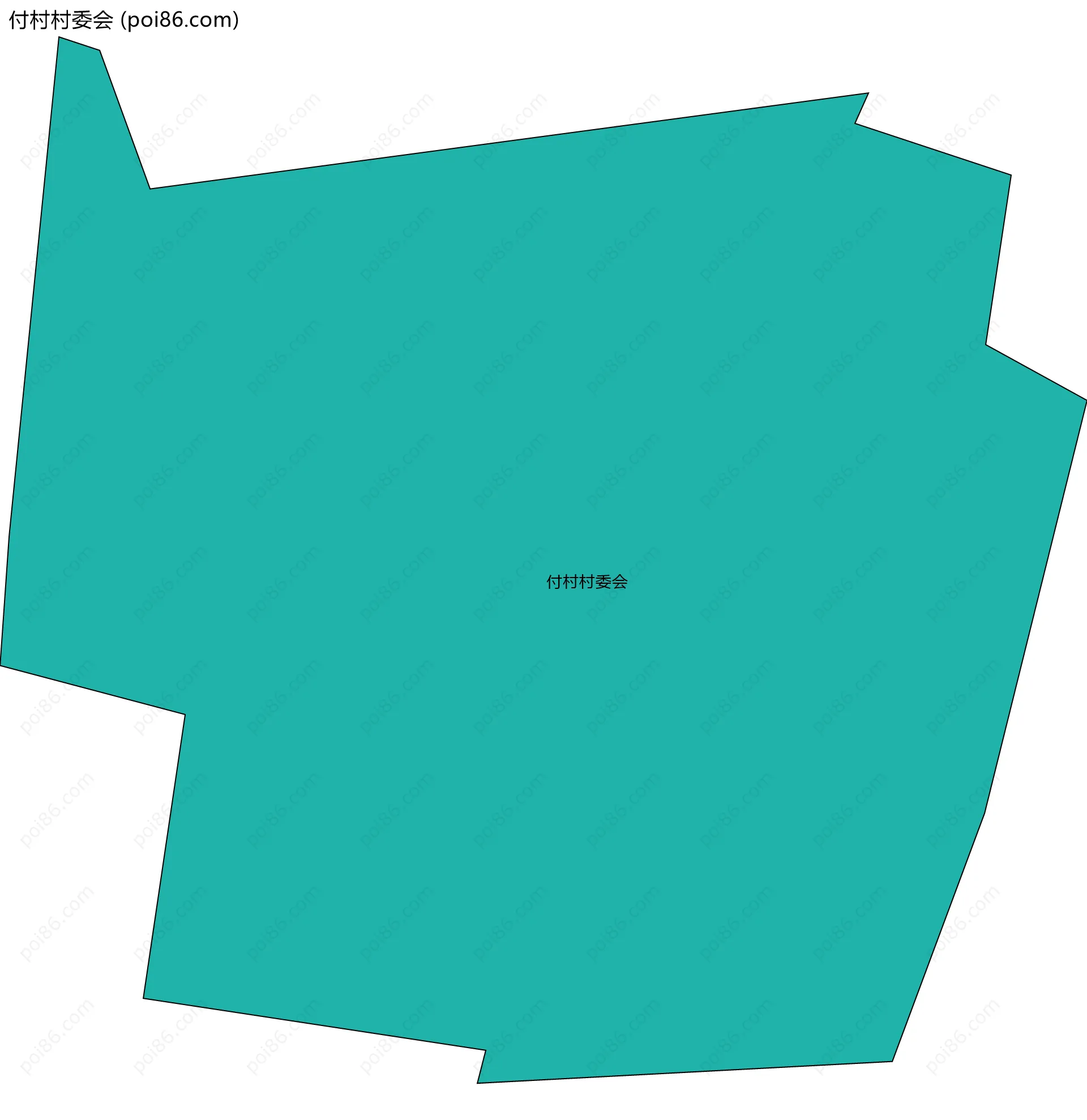 付村村委会边界地图