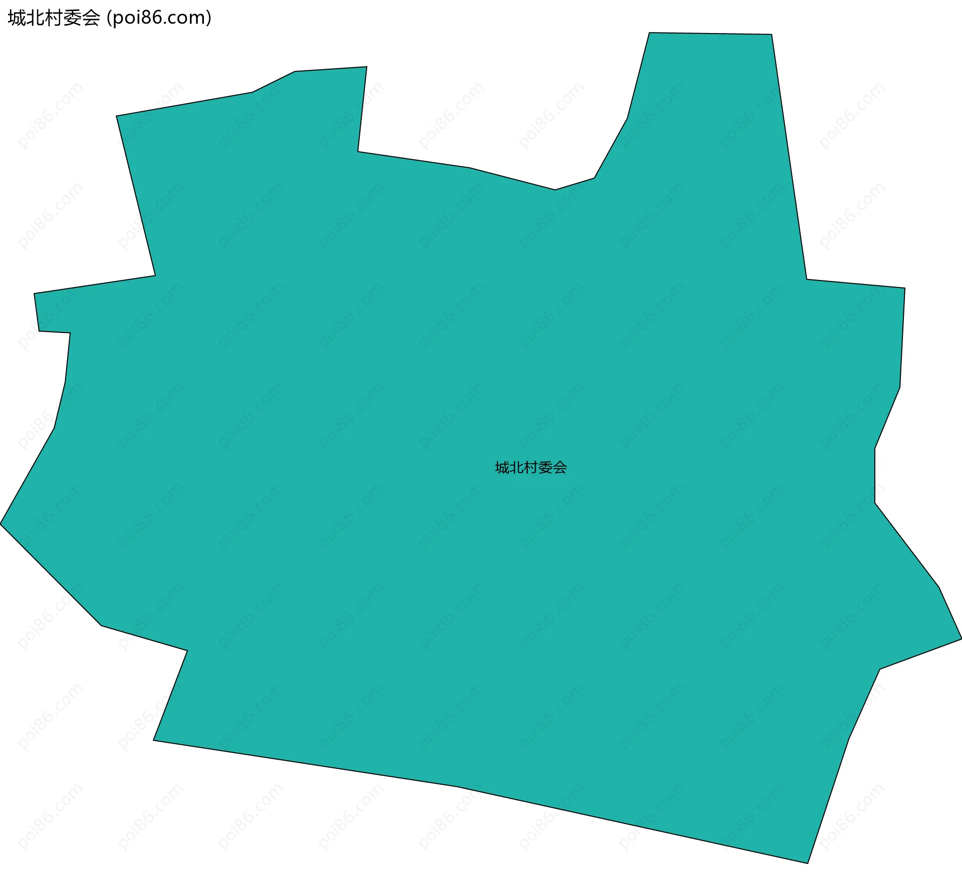城北村委会边界地图