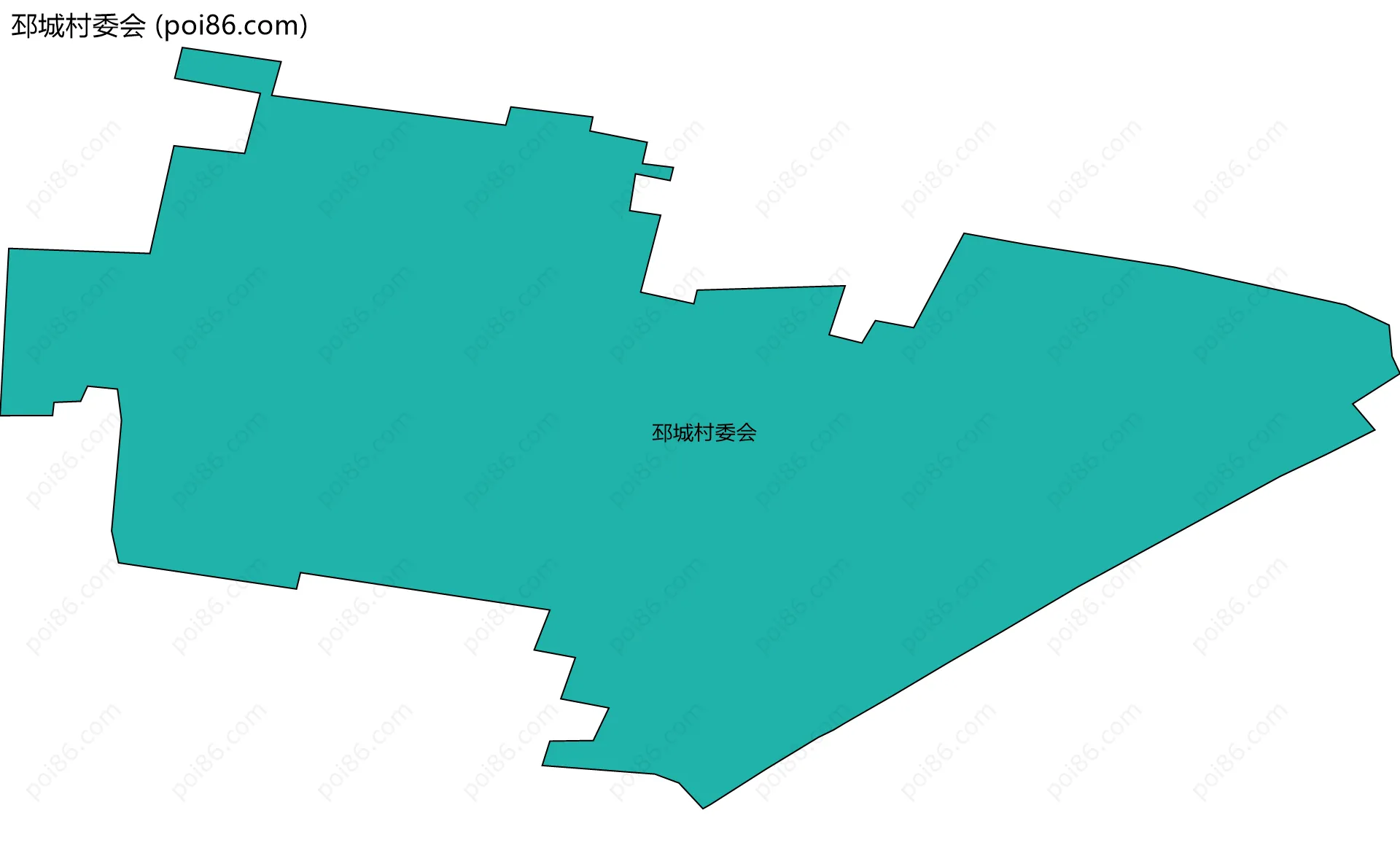 邳城村委会边界地图