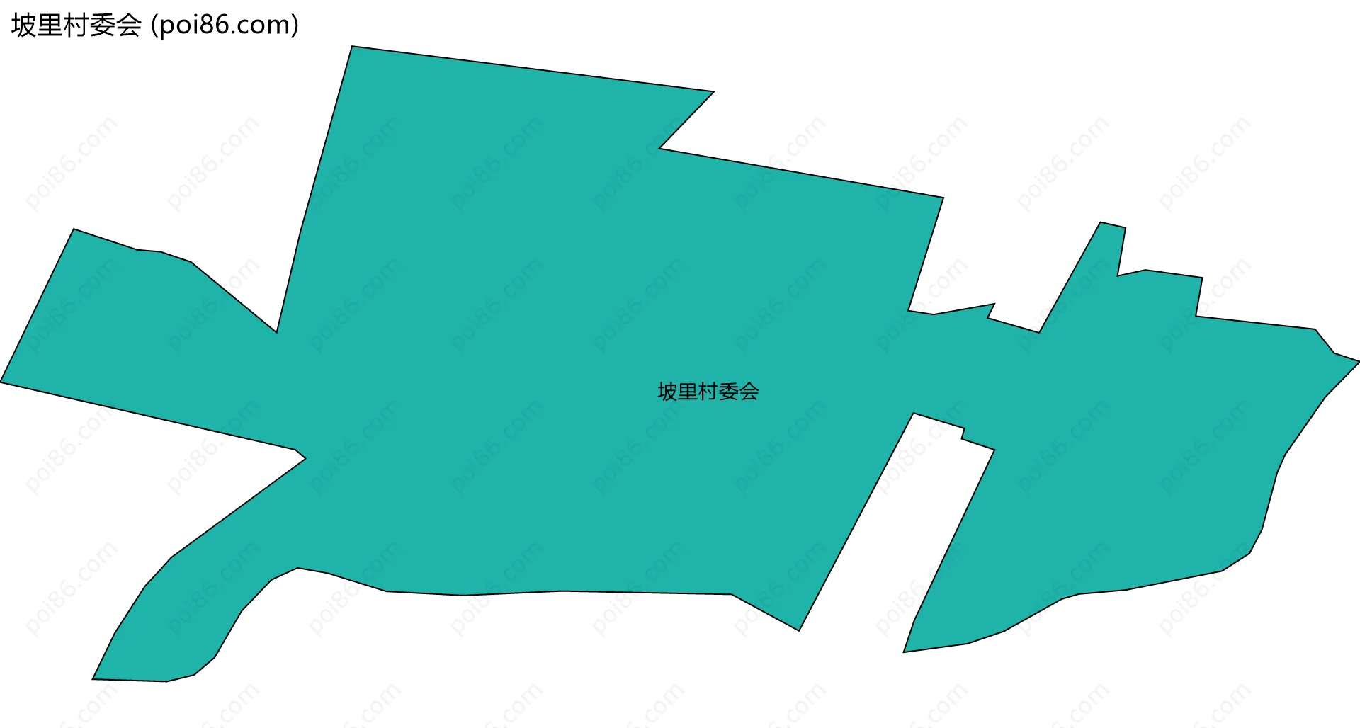 坡里村委会边界地图