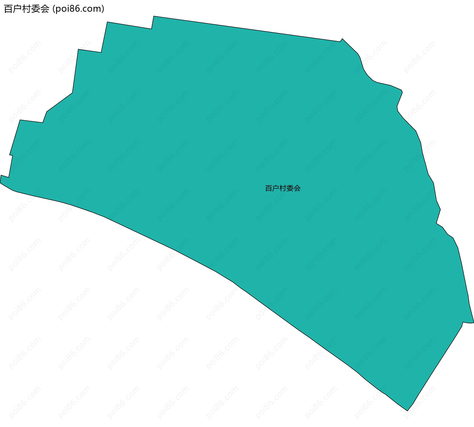 百户村委会边界地图