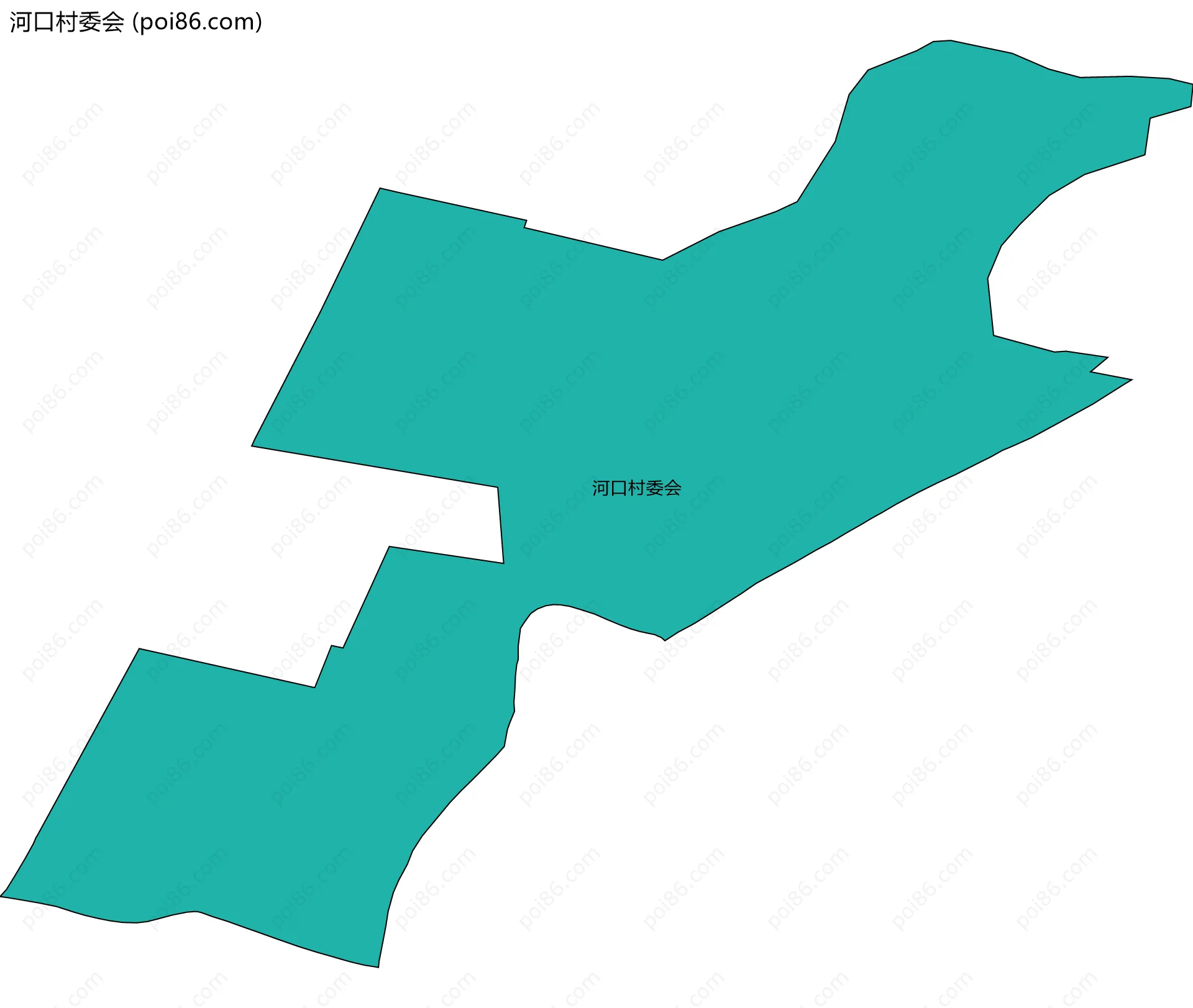 河口村委会边界地图