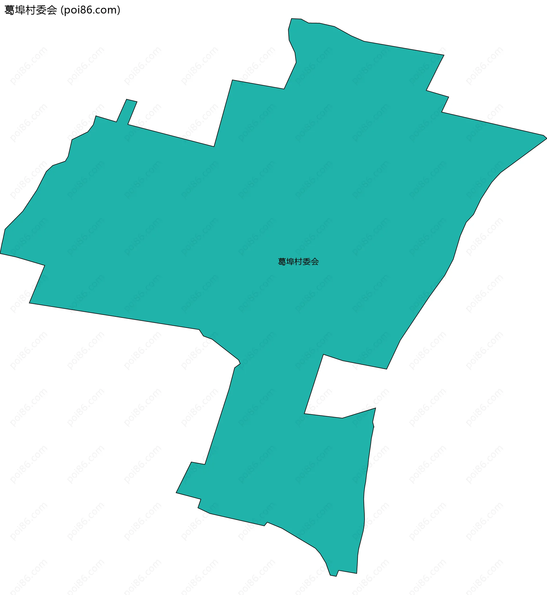 葛埠村委会边界地图