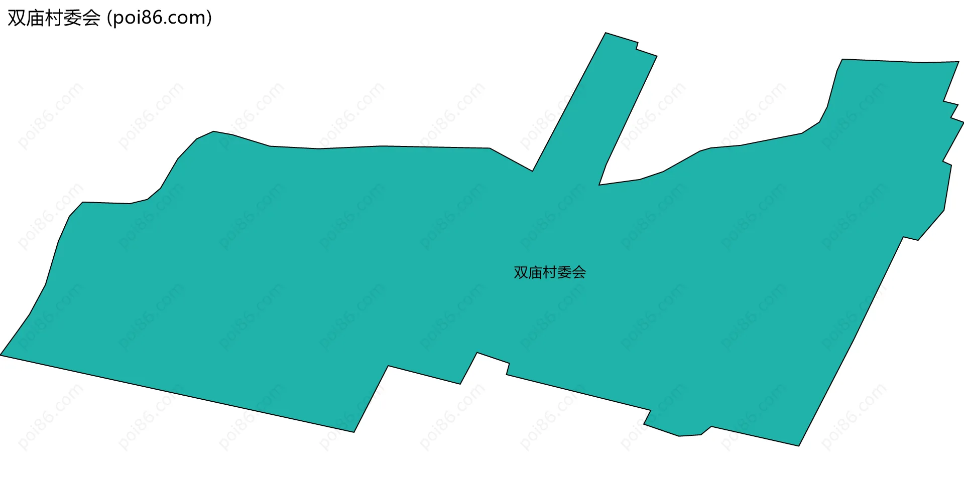 双庙村委会边界地图