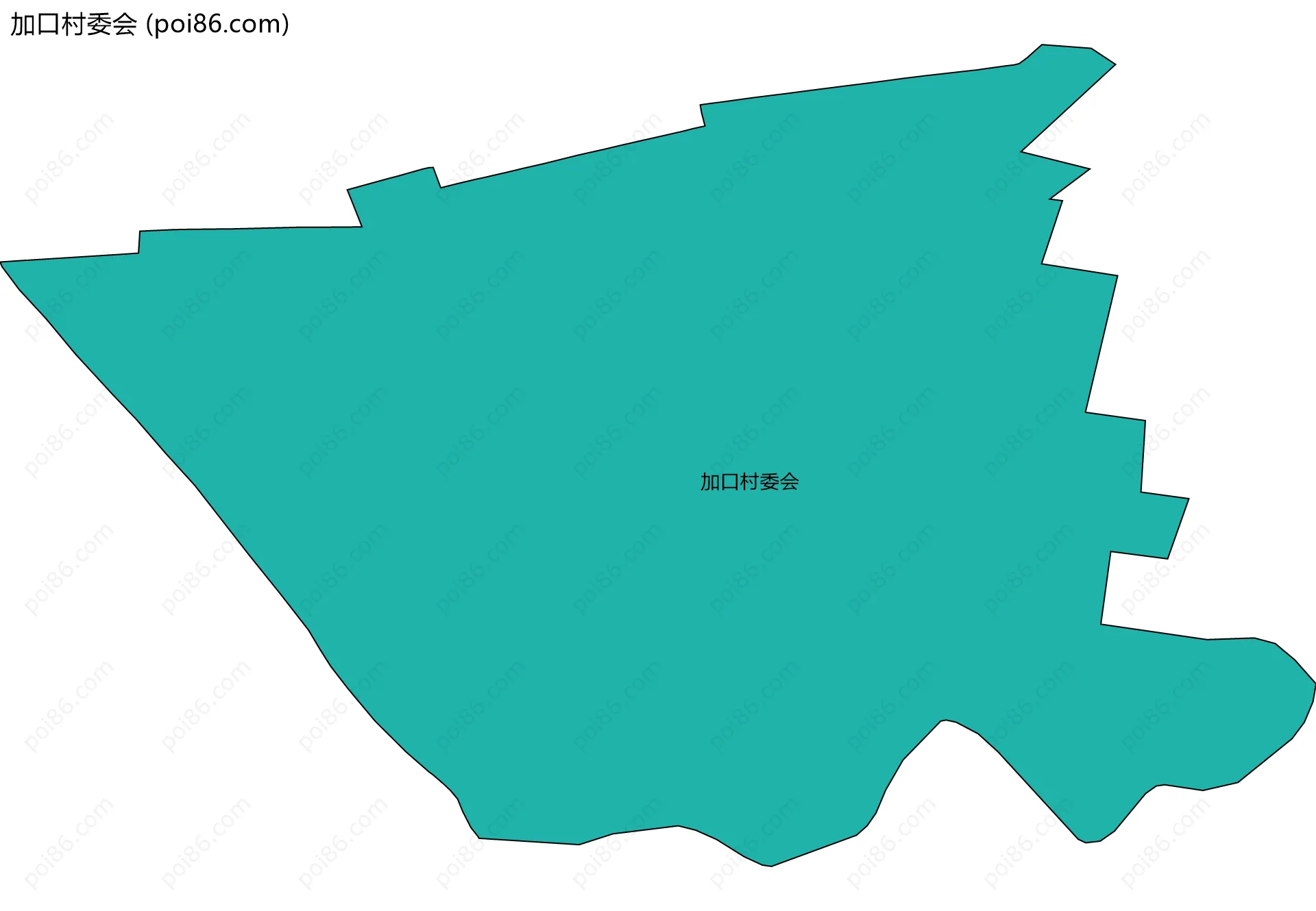 加口村委会边界地图