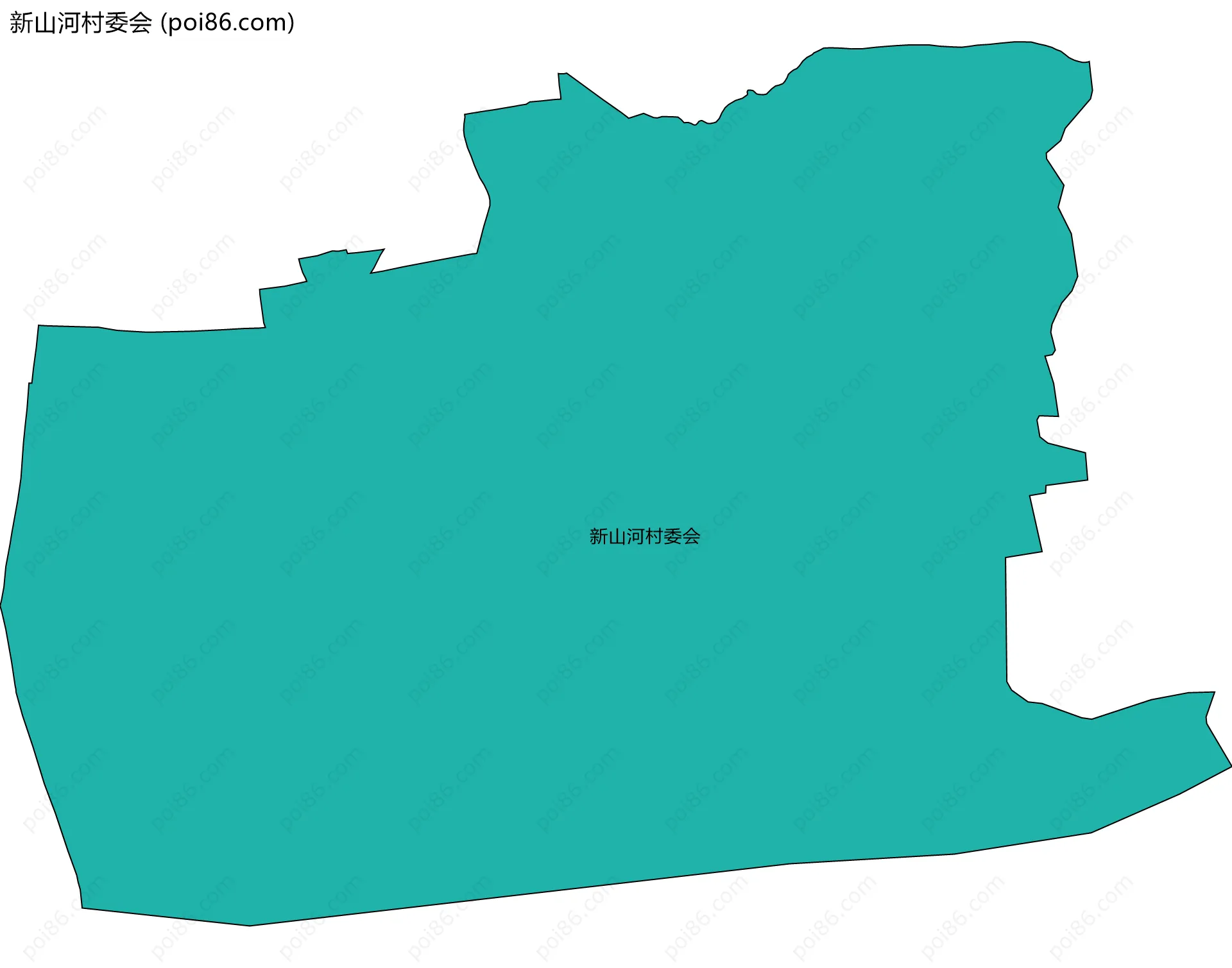 新山河村委会边界地图