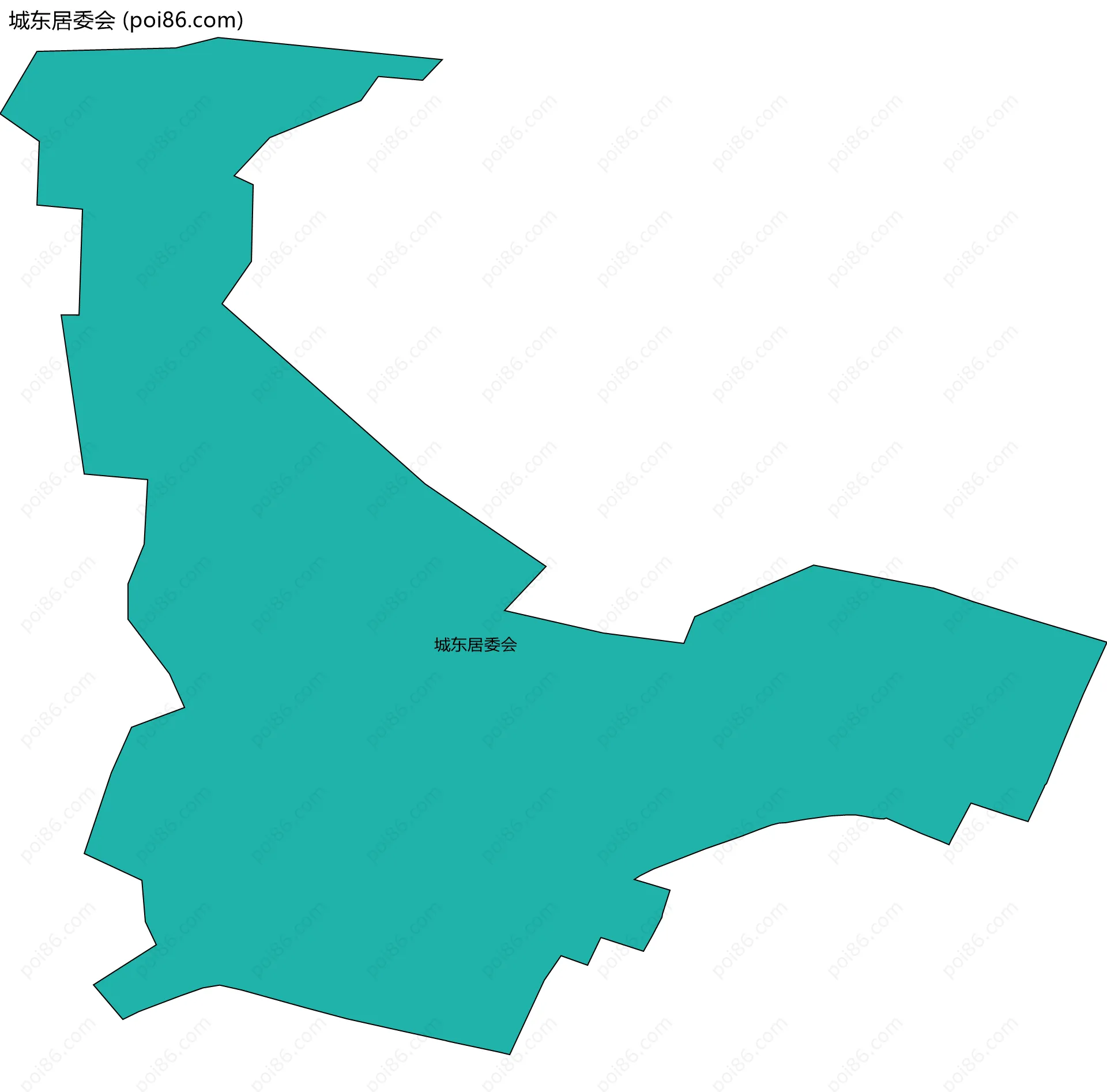 城东居委会边界地图