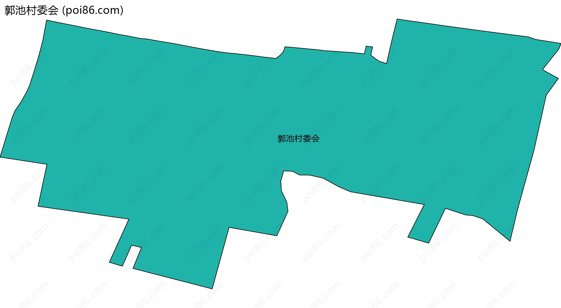 郭池村委会边界地图