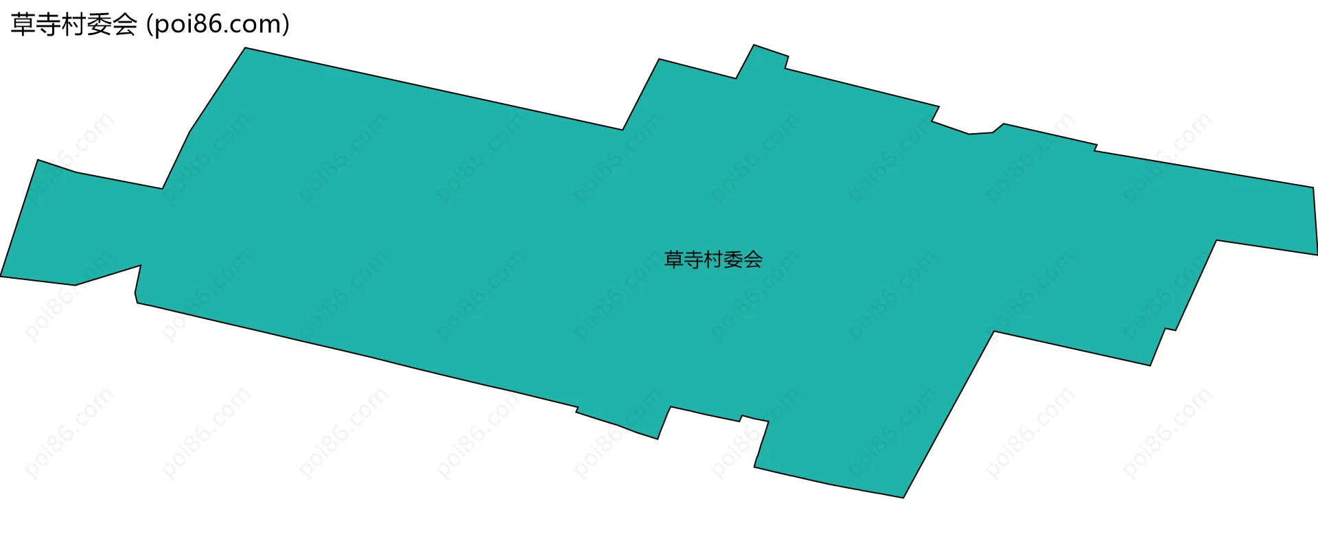草寺村委会边界地图