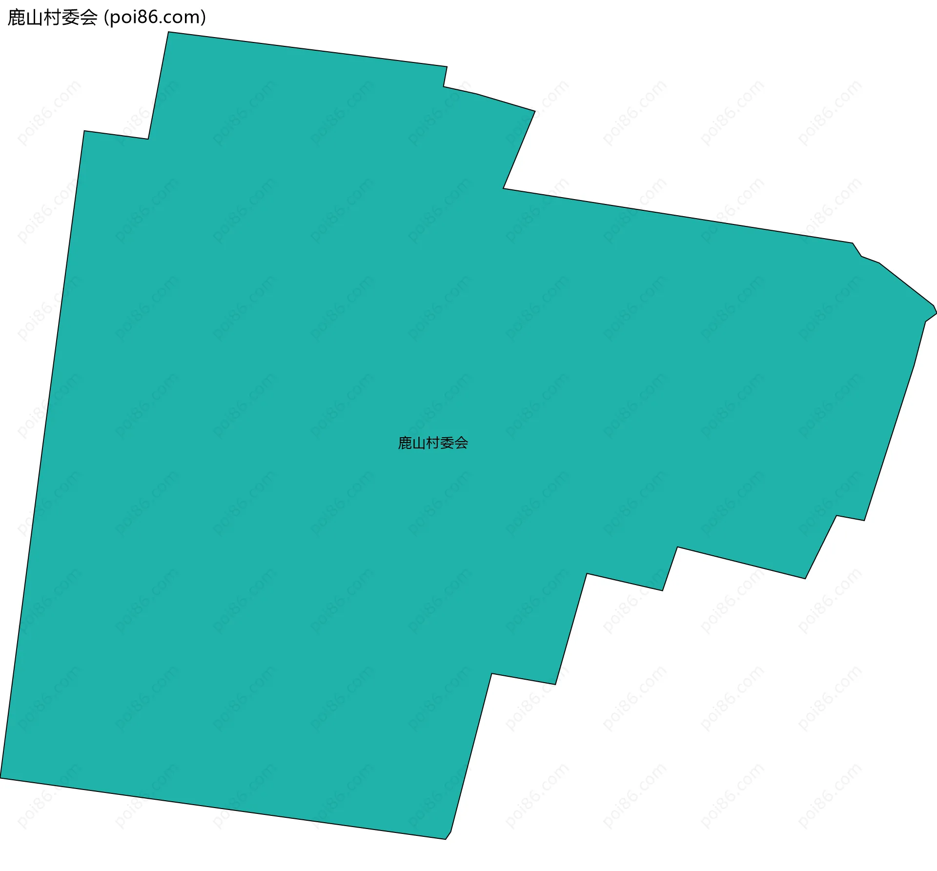 鹿山村委会边界地图