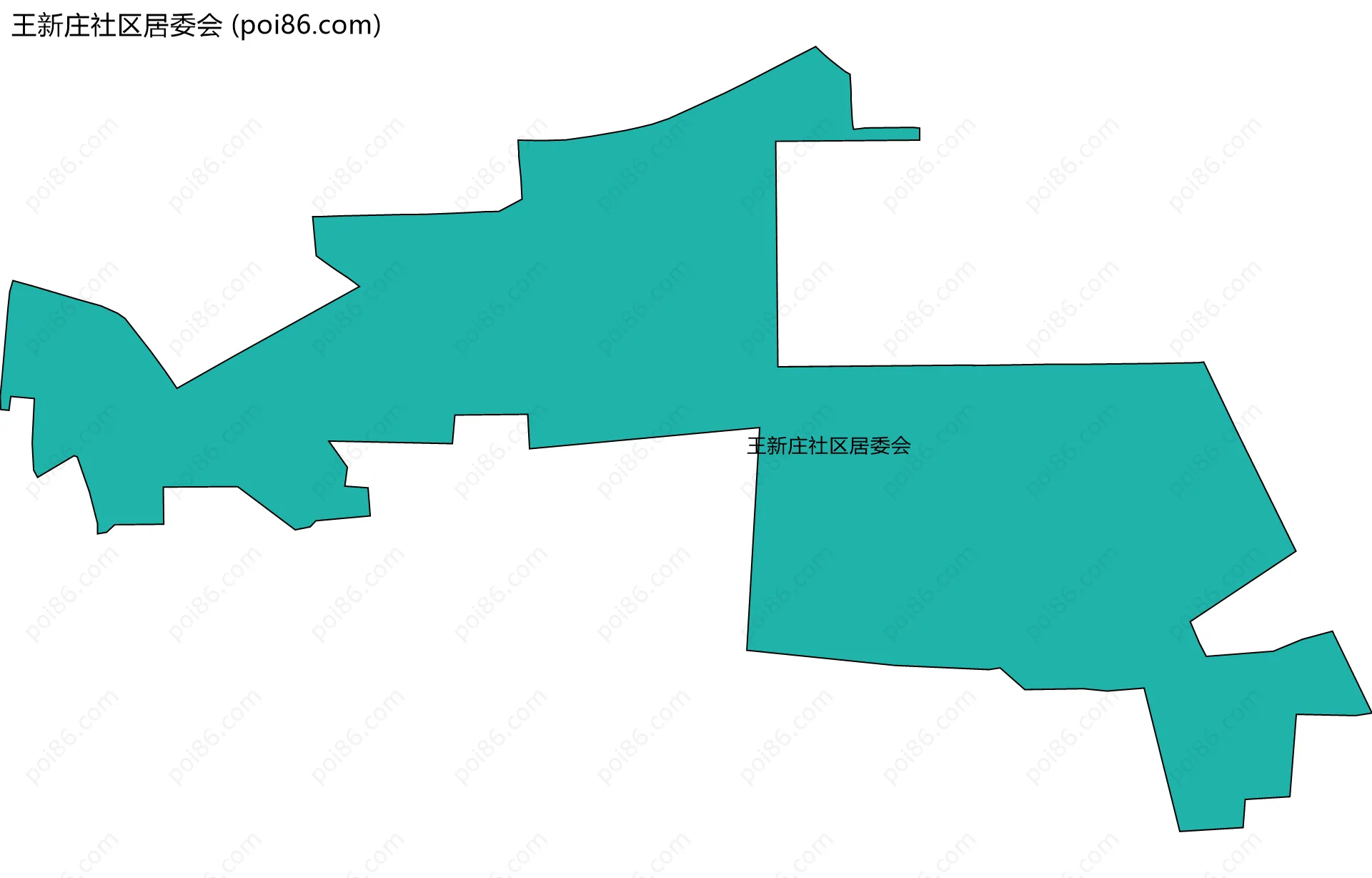 王新庄社区居委会边界地图