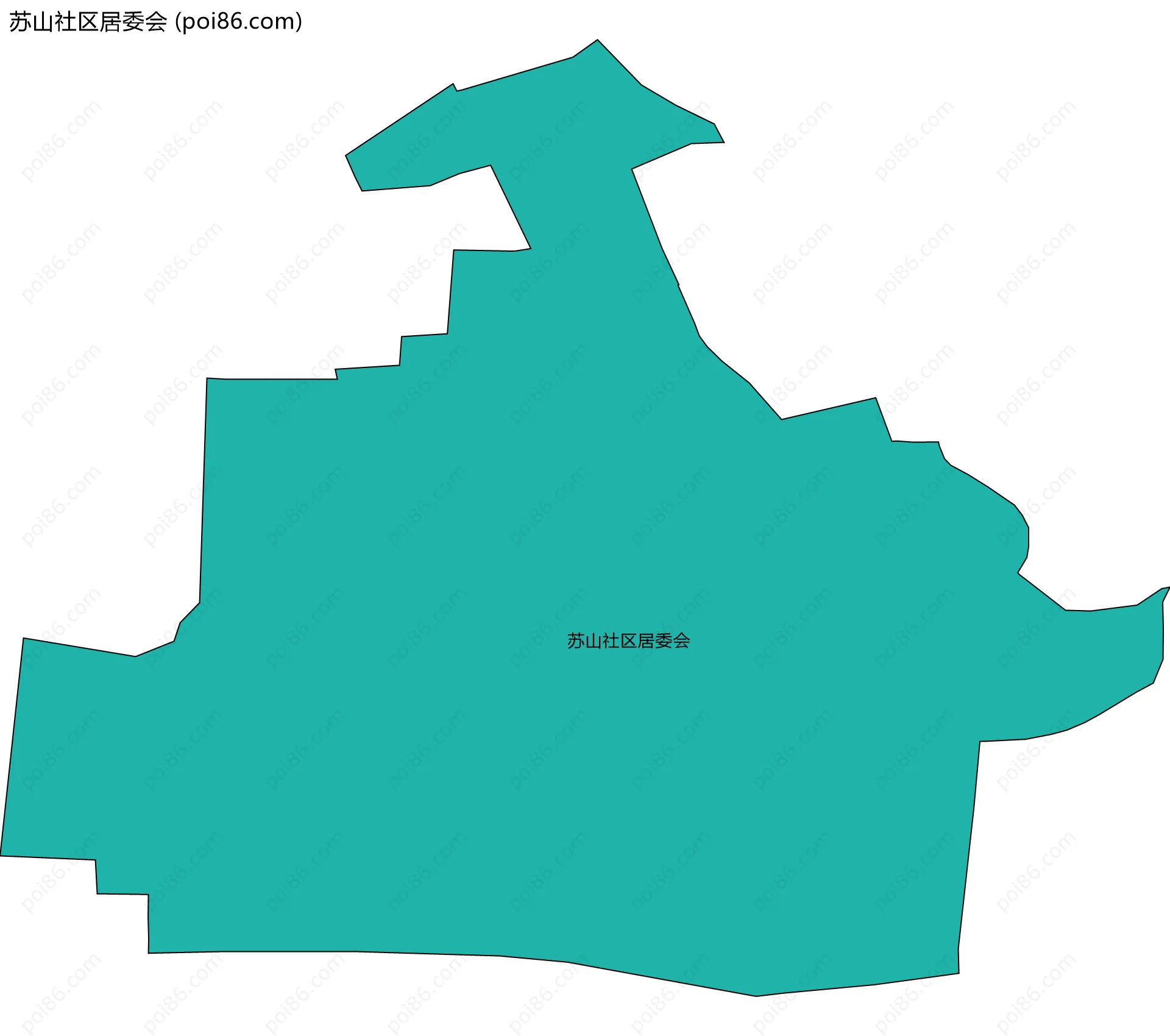 苏山社区居委会边界地图