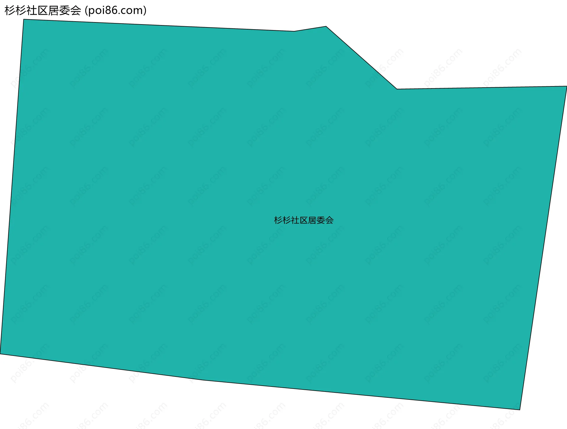 杉杉社区居委会边界地图