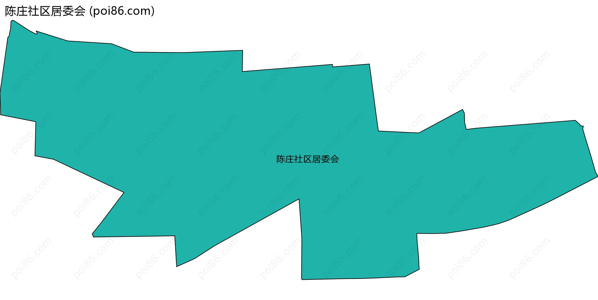 陈庄社区居委会边界地图