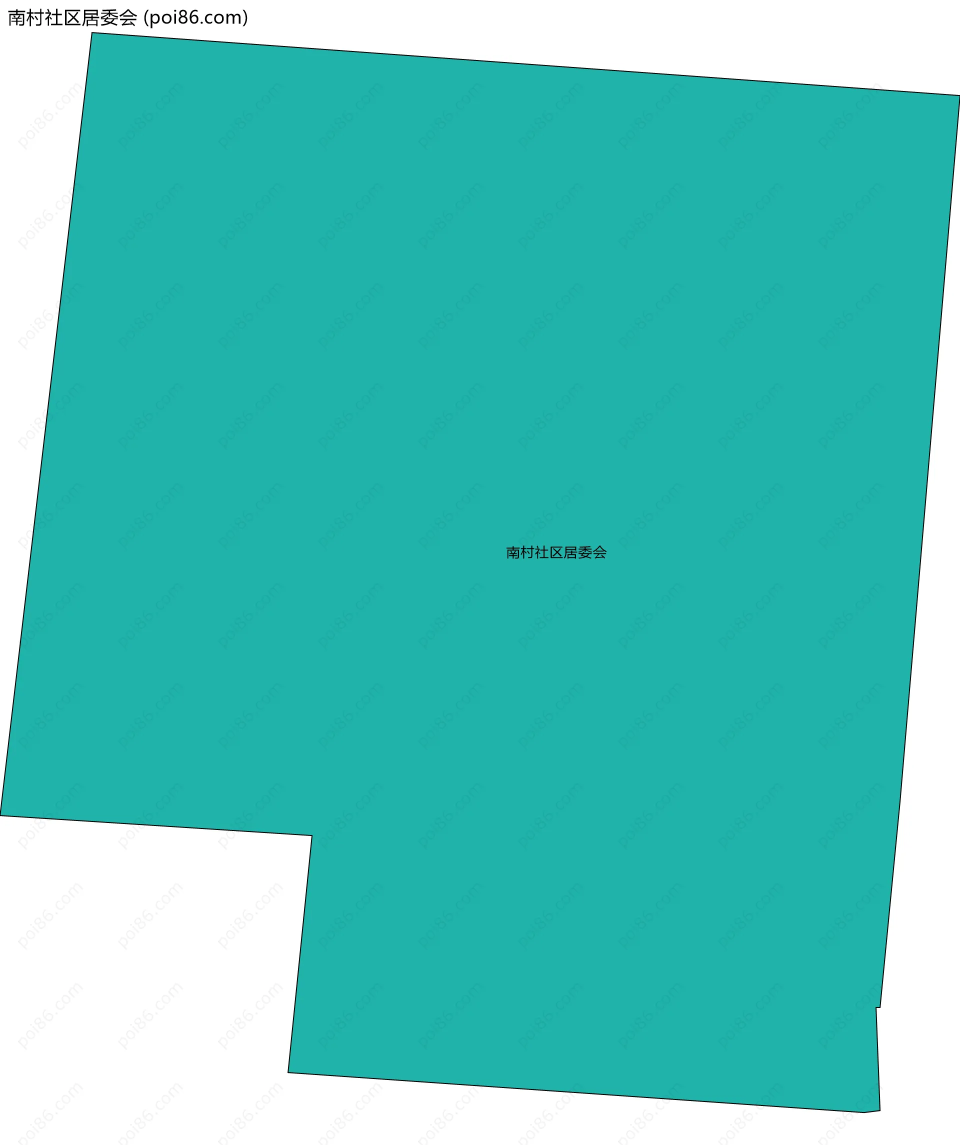 南村社区居委会边界地图