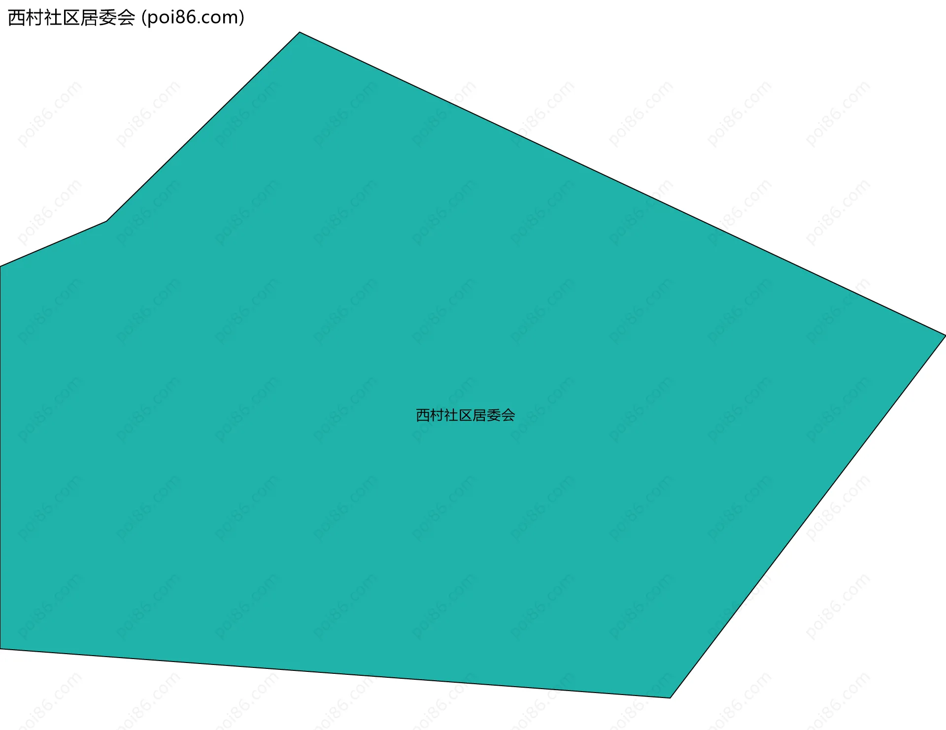 西村社区居委会边界地图