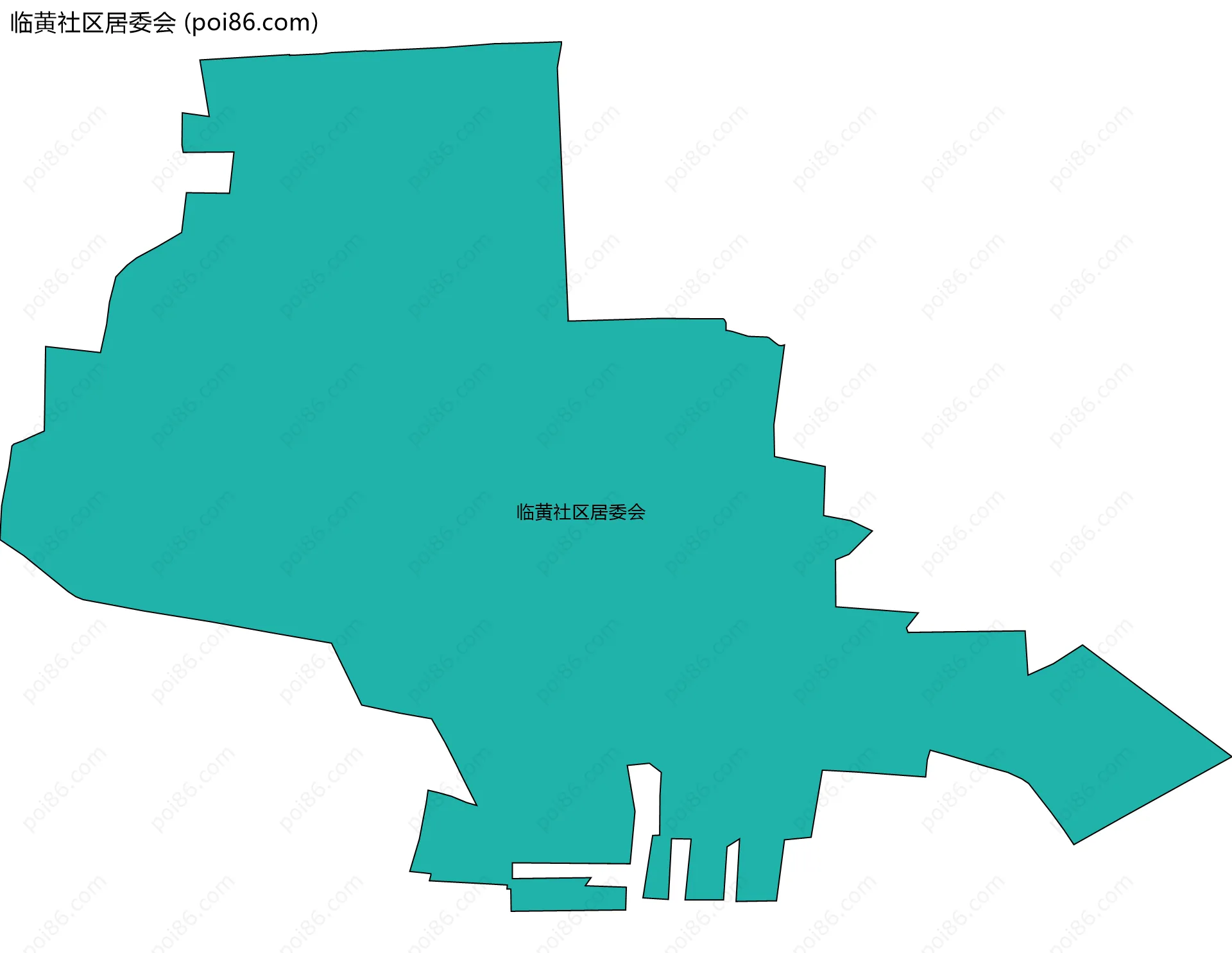 临黄社区居委会边界地图