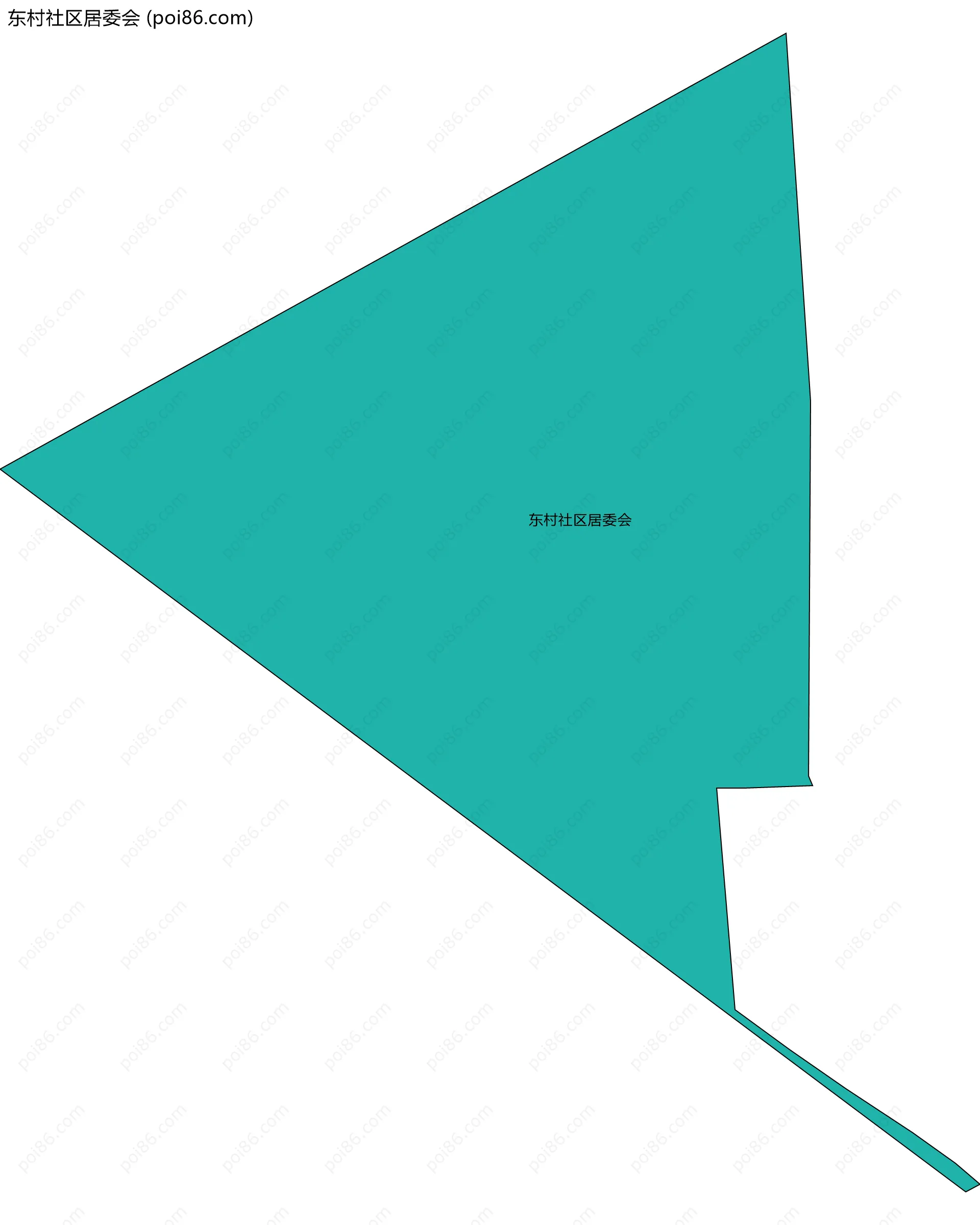 东村社区居委会边界地图