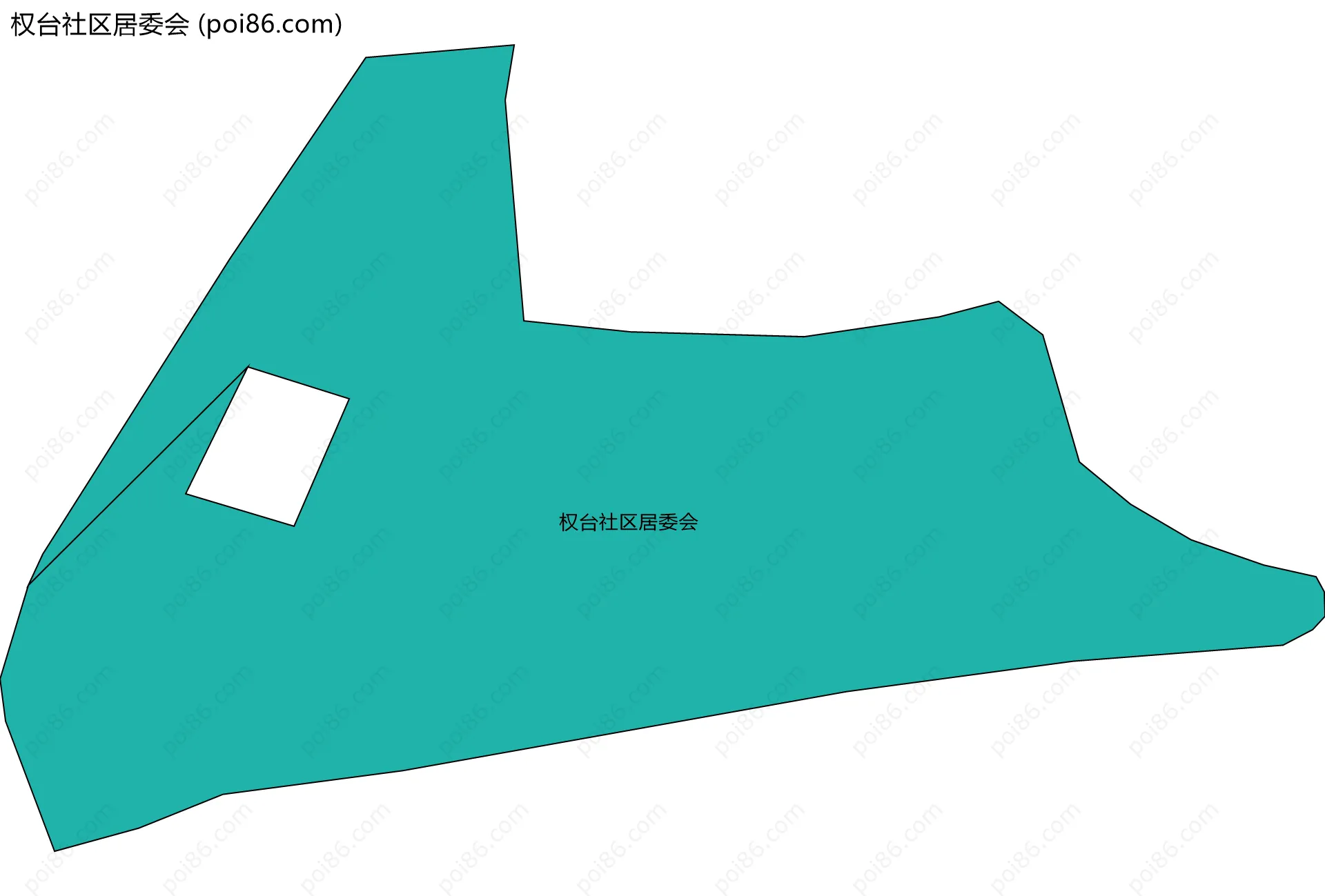 权台社区居委会边界地图