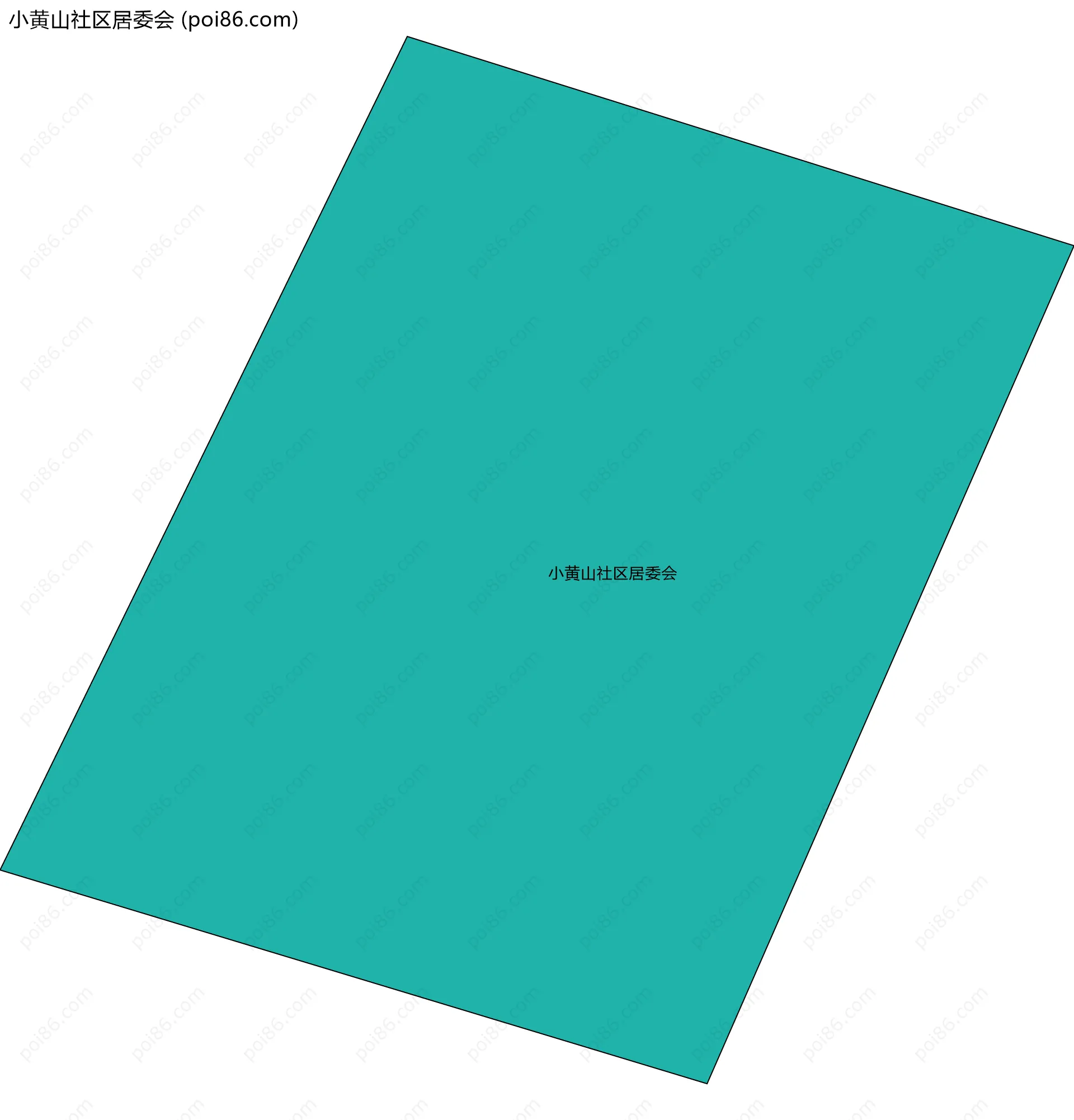 小黄山社区居委会边界地图