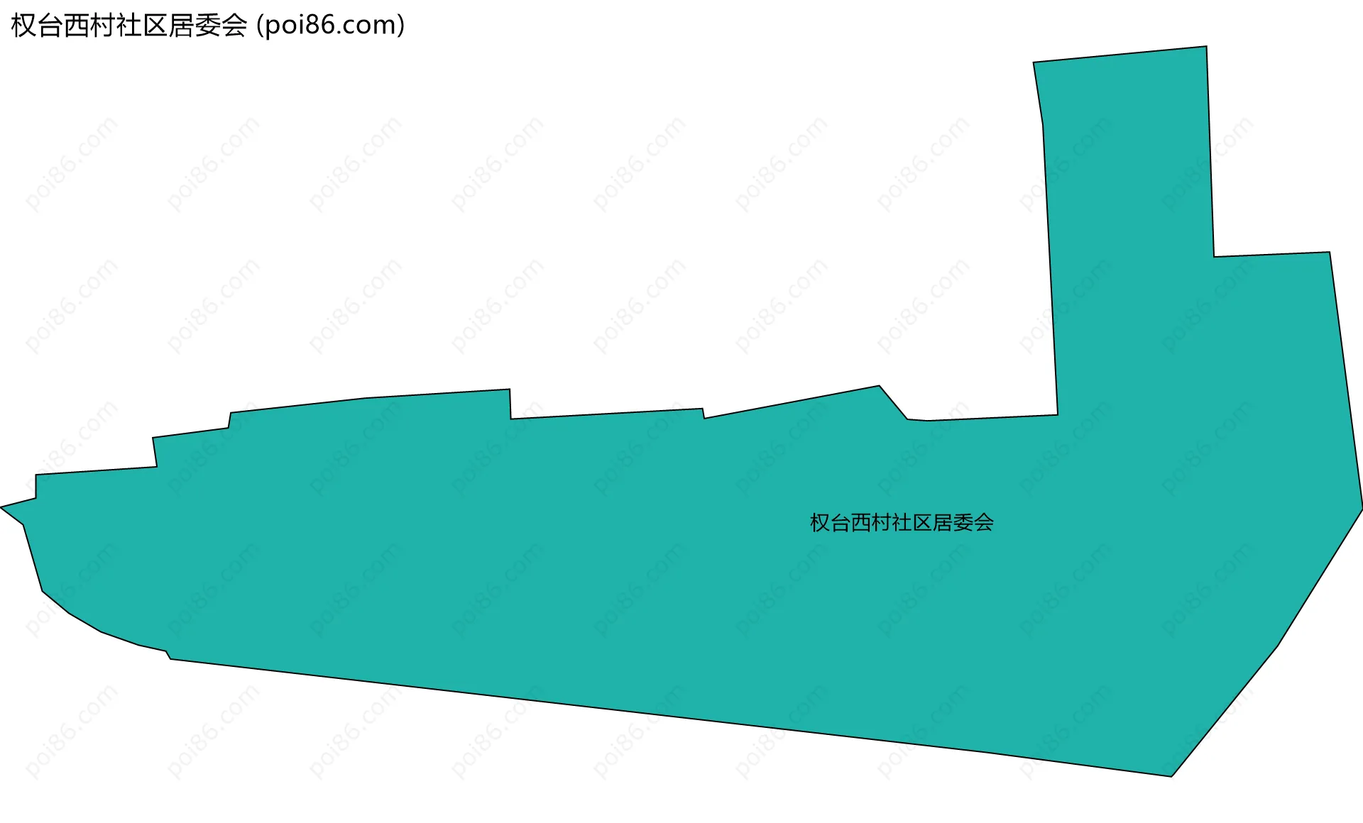 权台西村社区居委会边界地图