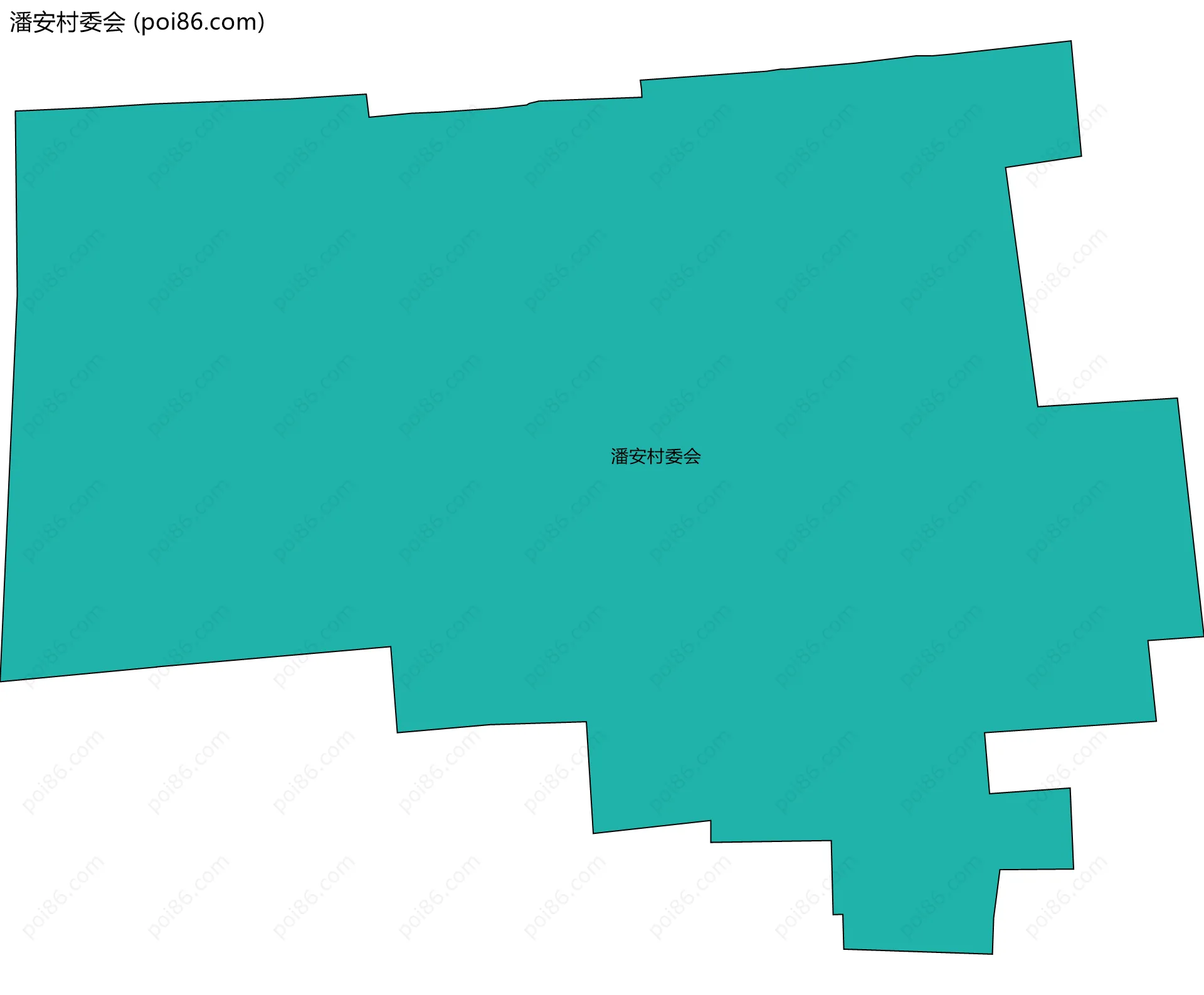 潘安村委会边界地图