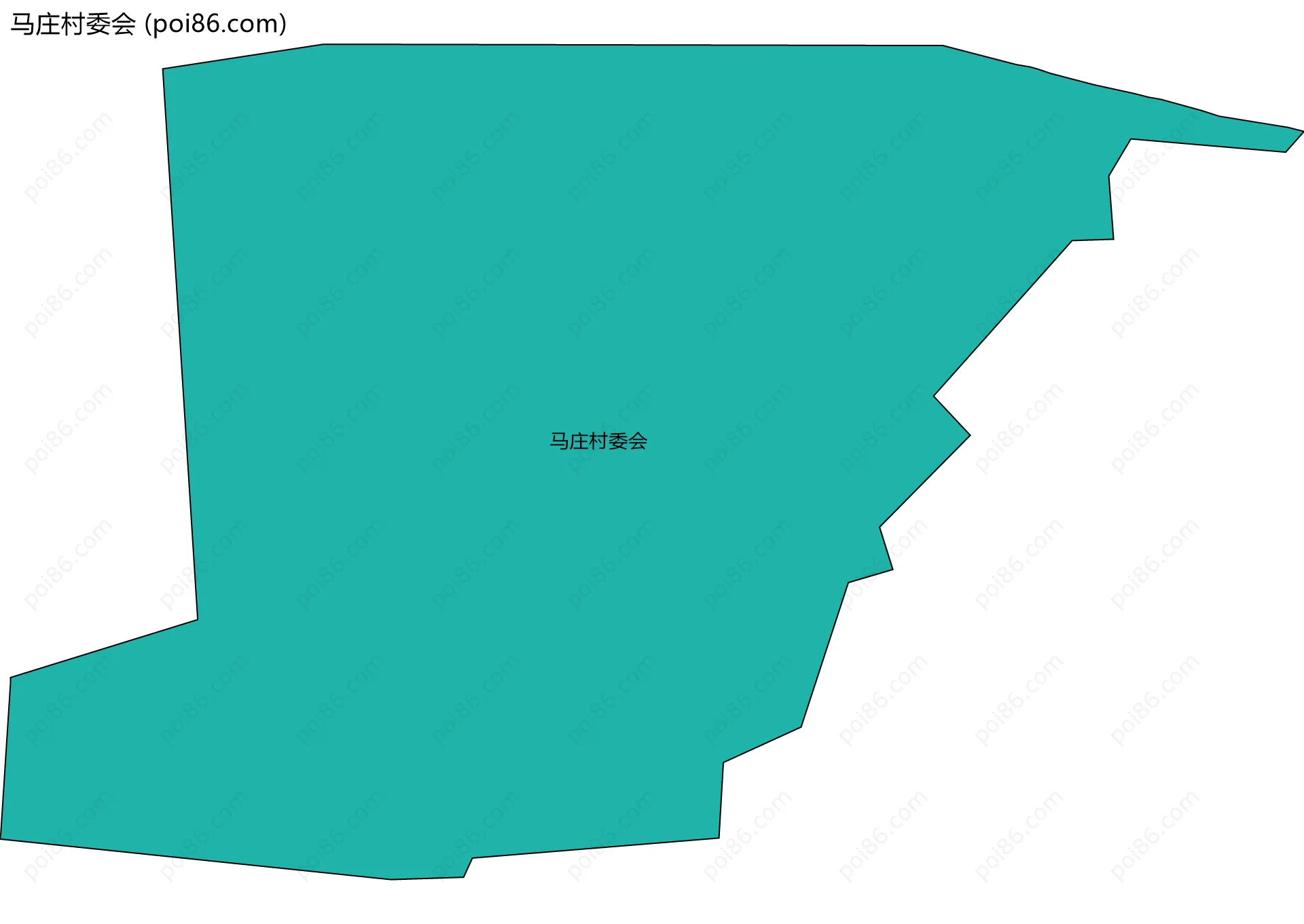 马庄村委会边界地图