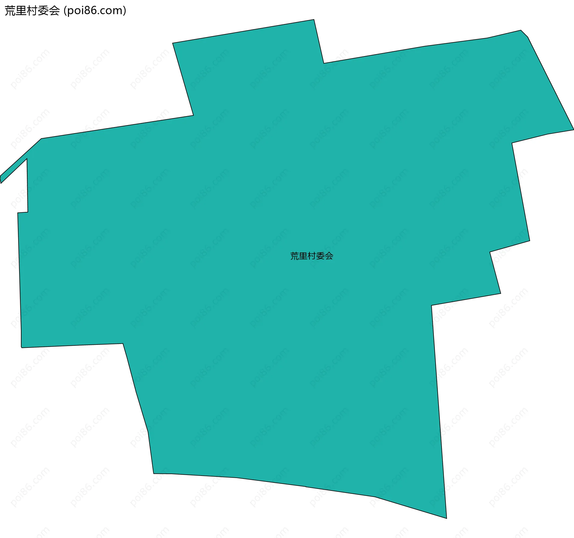 荒里村委会边界地图