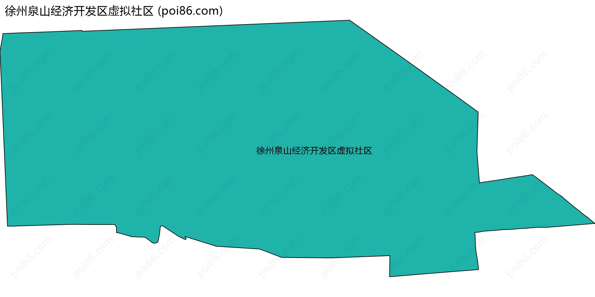 徐州泉山经济开发区虚拟社区边界地图