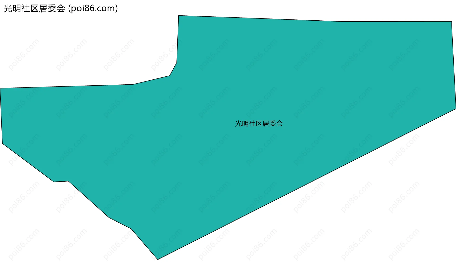 光明社区居委会边界地图