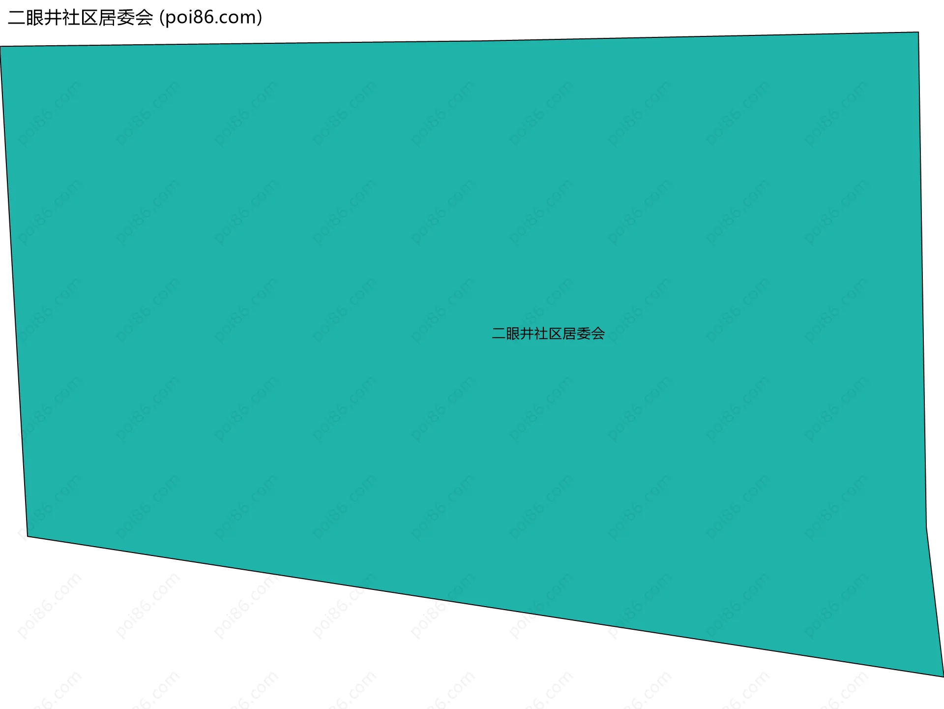 二眼井社区居委会边界地图