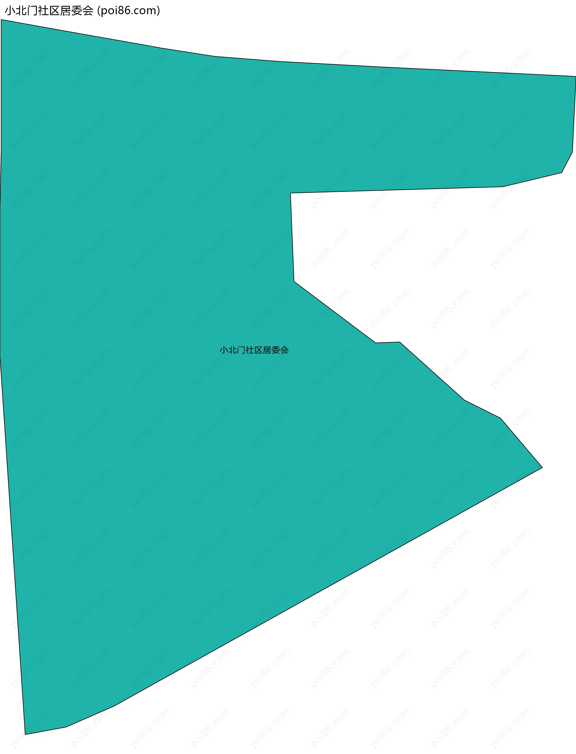 小北门社区居委会边界地图
