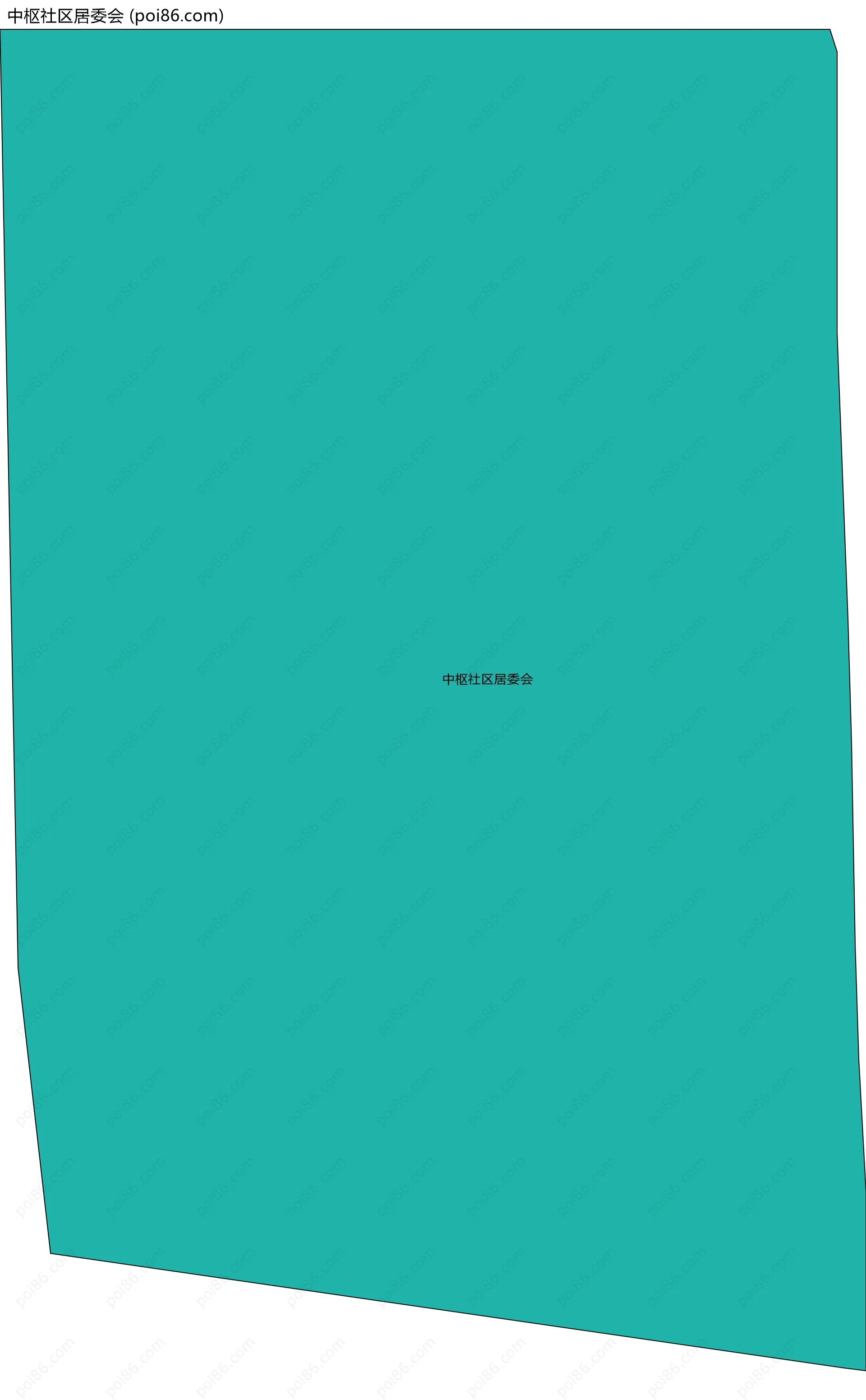 中枢社区居委会边界地图