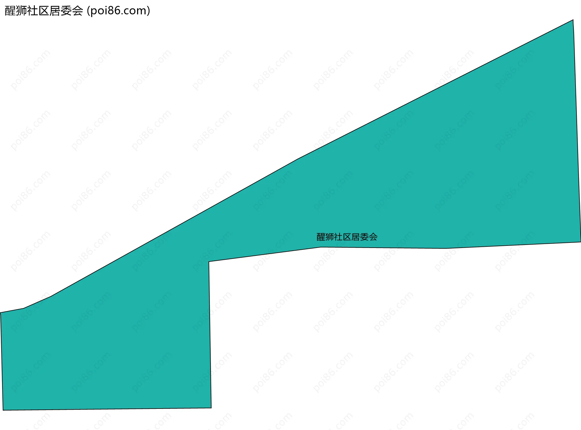 醒狮社区居委会边界地图