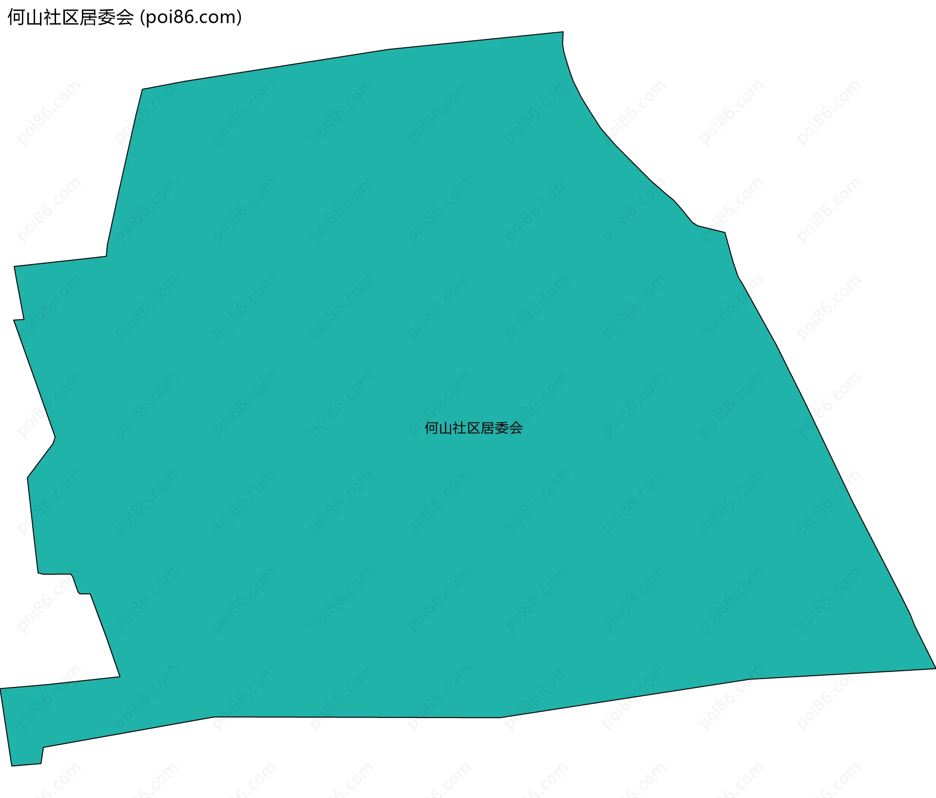 何山社区居委会边界地图