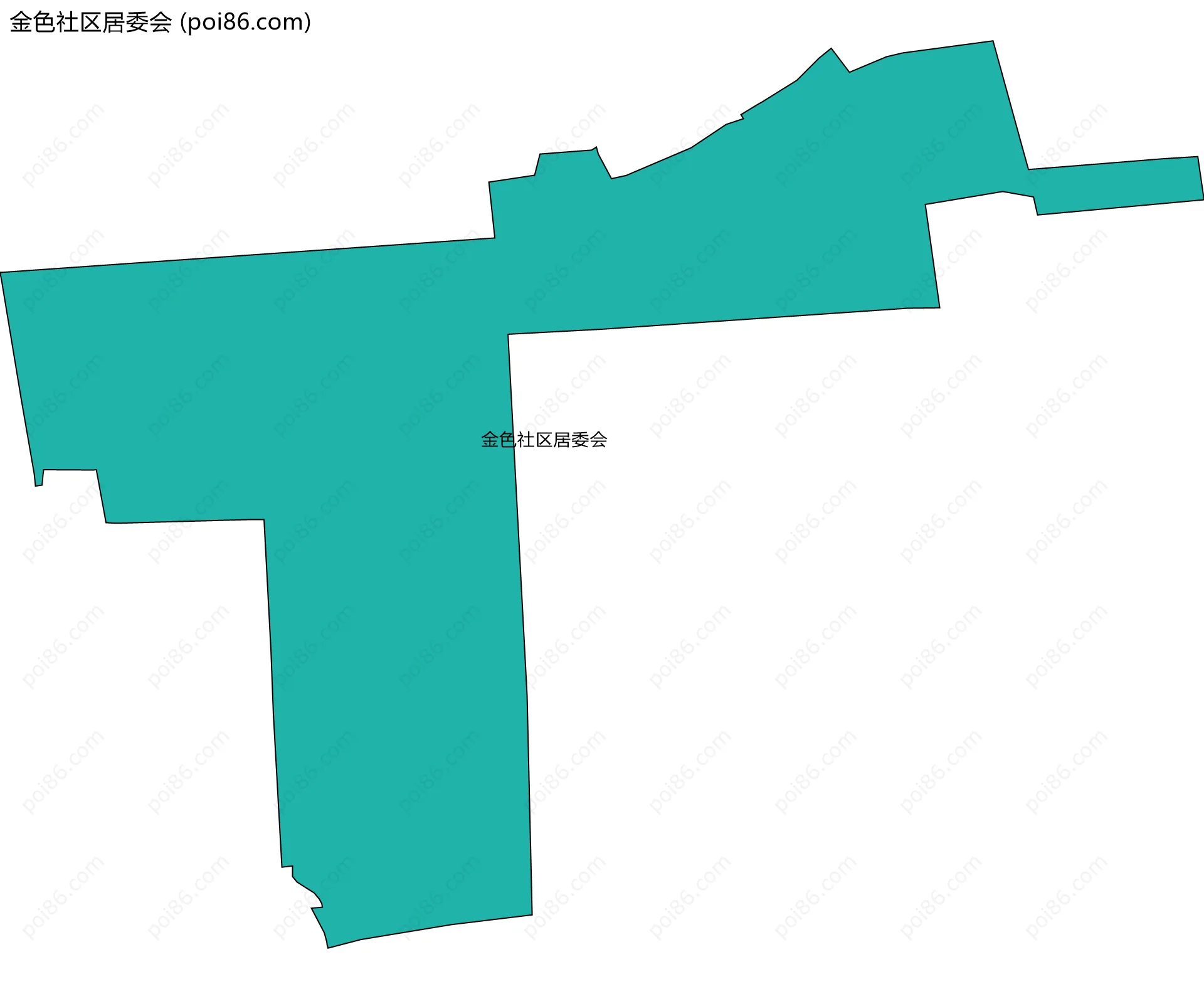 金色社区居委会边界地图