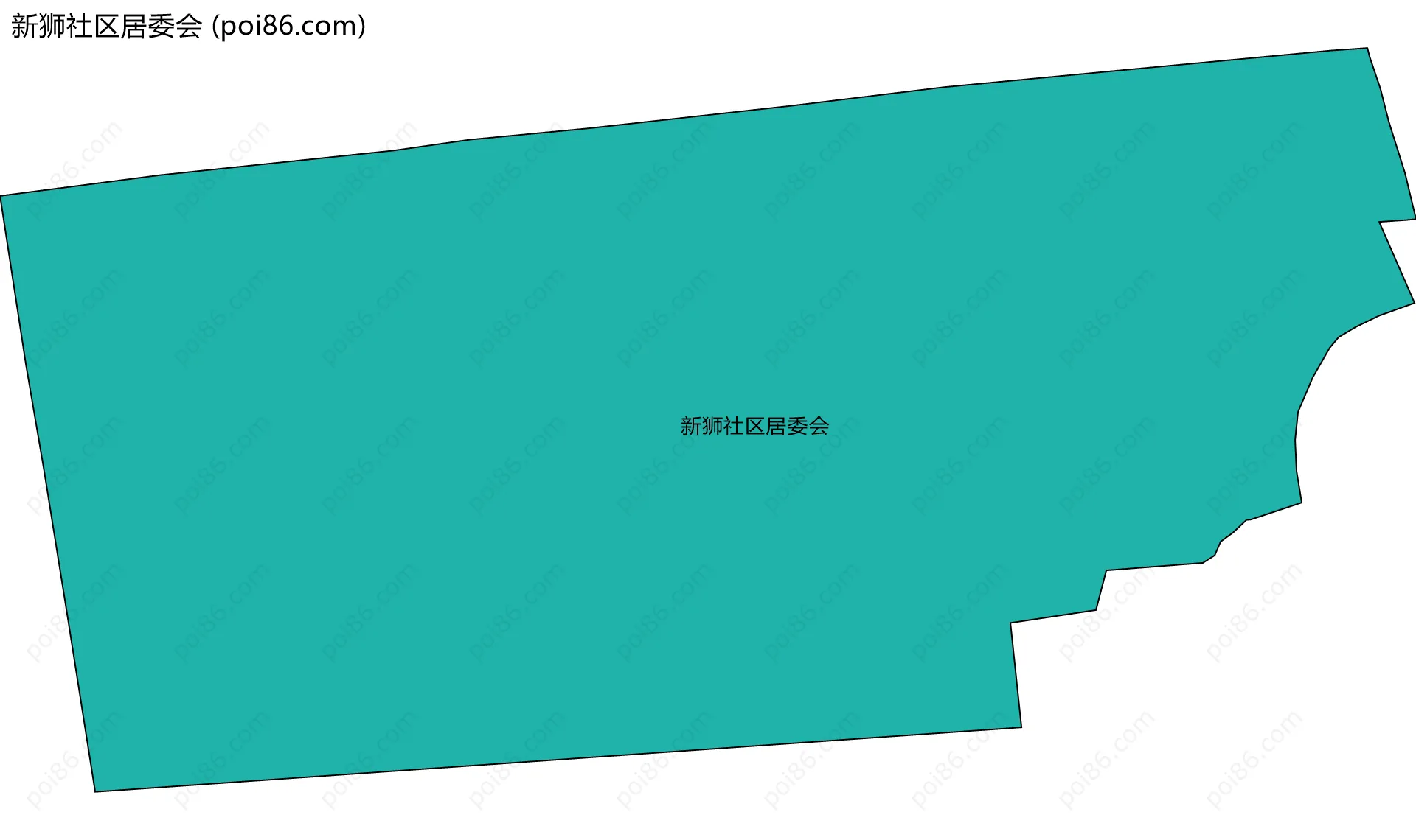 新狮社区居委会边界地图
