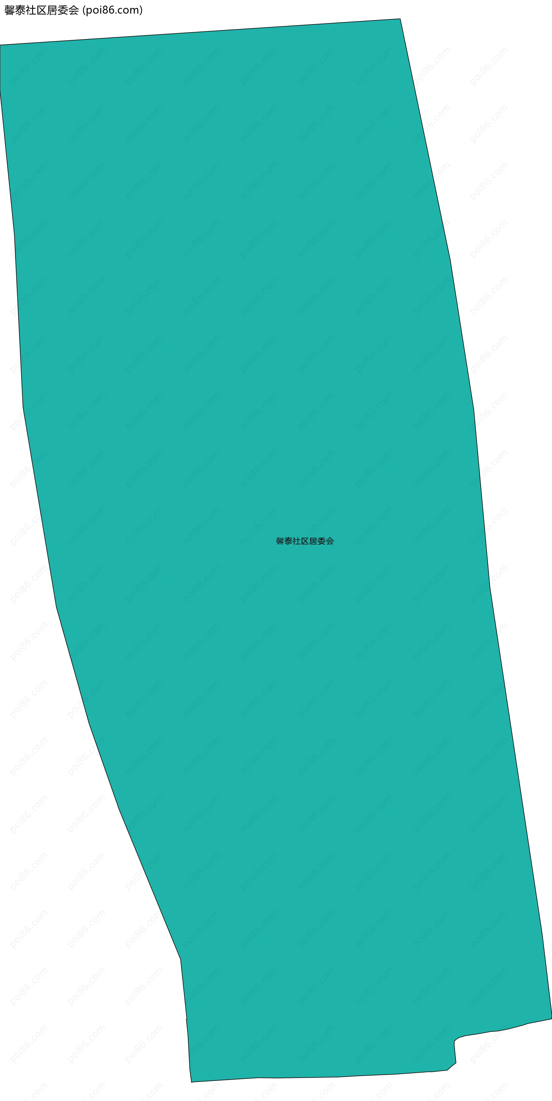 馨泰社区居委会边界地图