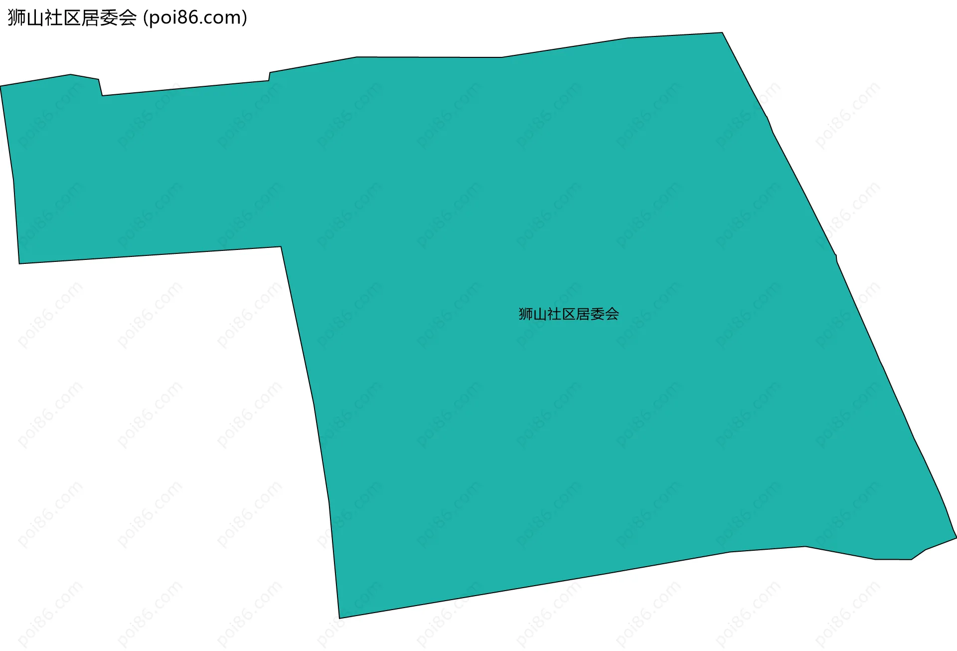 狮山社区居委会边界地图