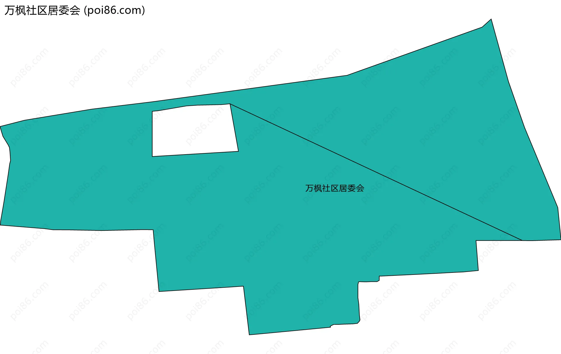 万枫社区居委会边界地图