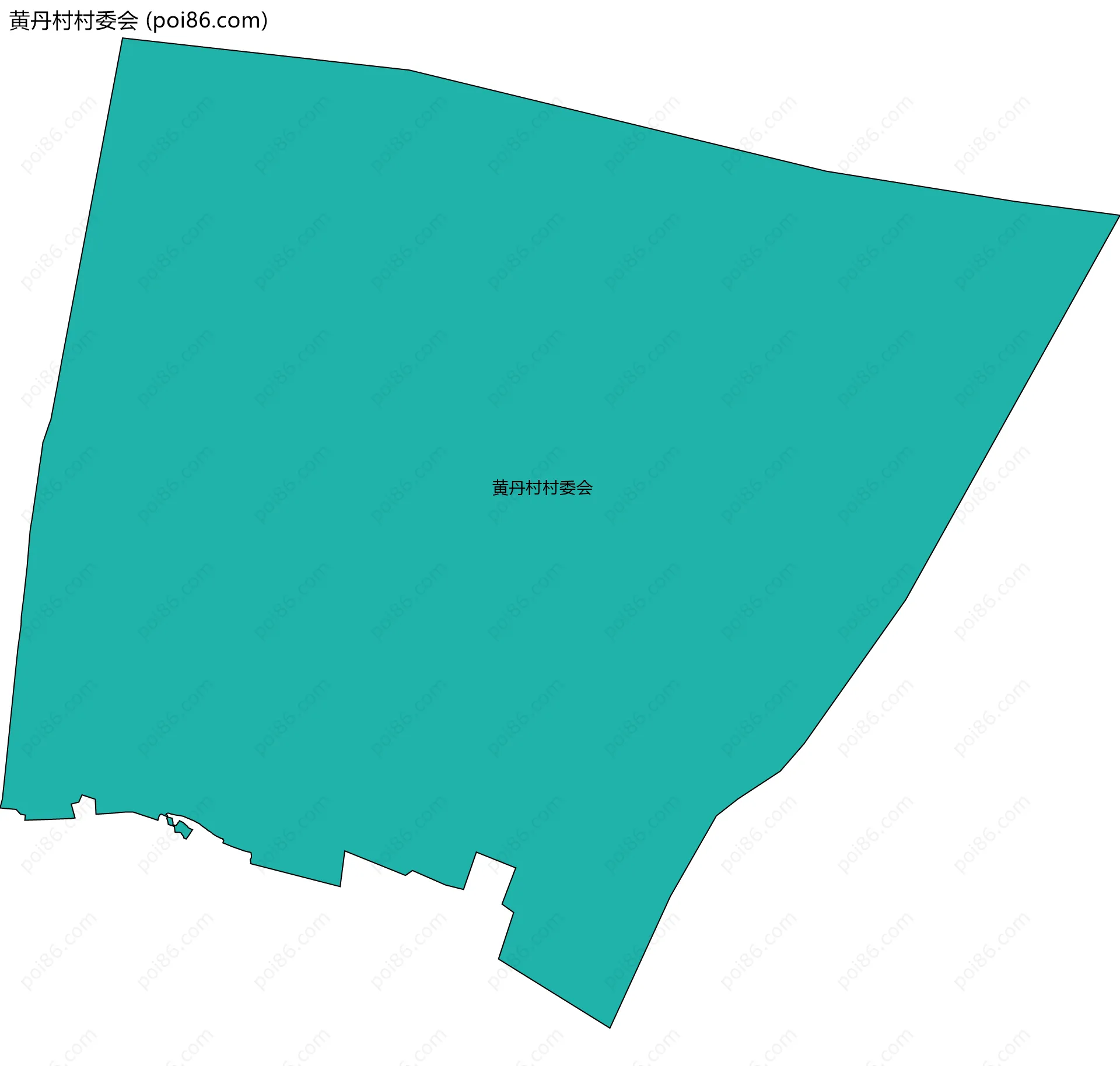 黄丹村村委会边界地图