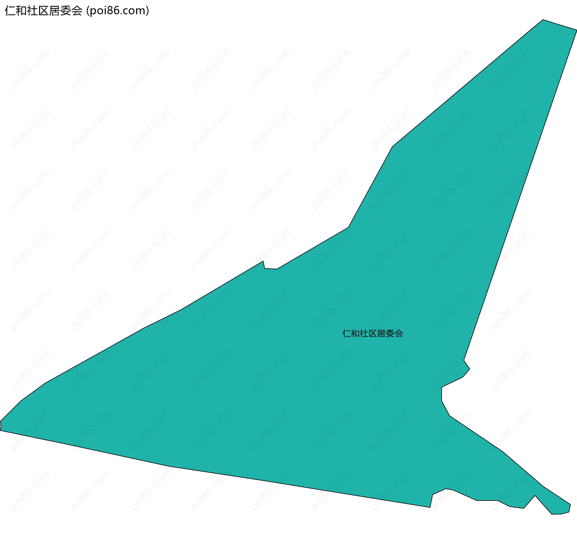 仁和社区居委会边界地图