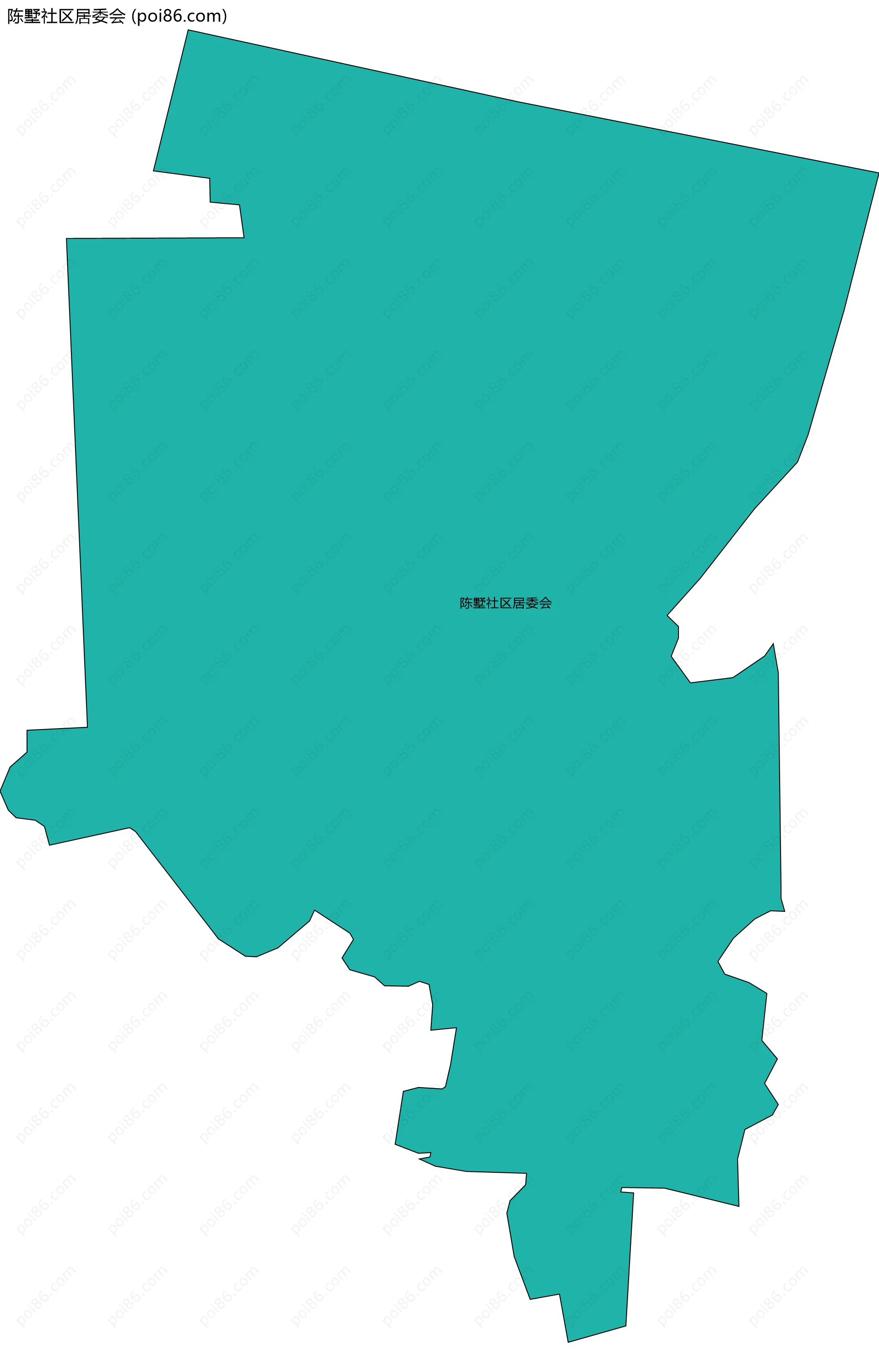 陈墅社区居委会边界地图