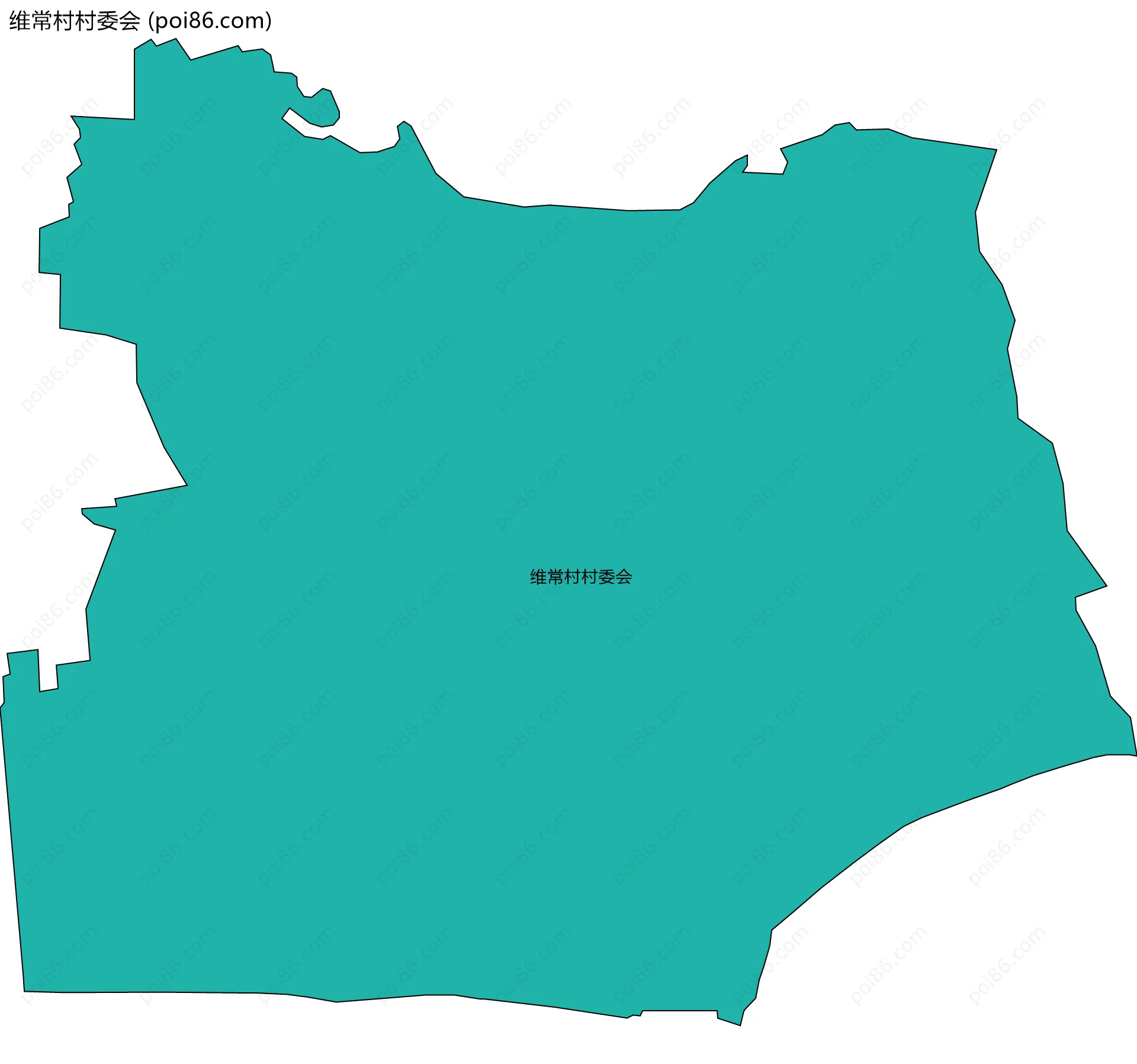 维常村村委会边界地图