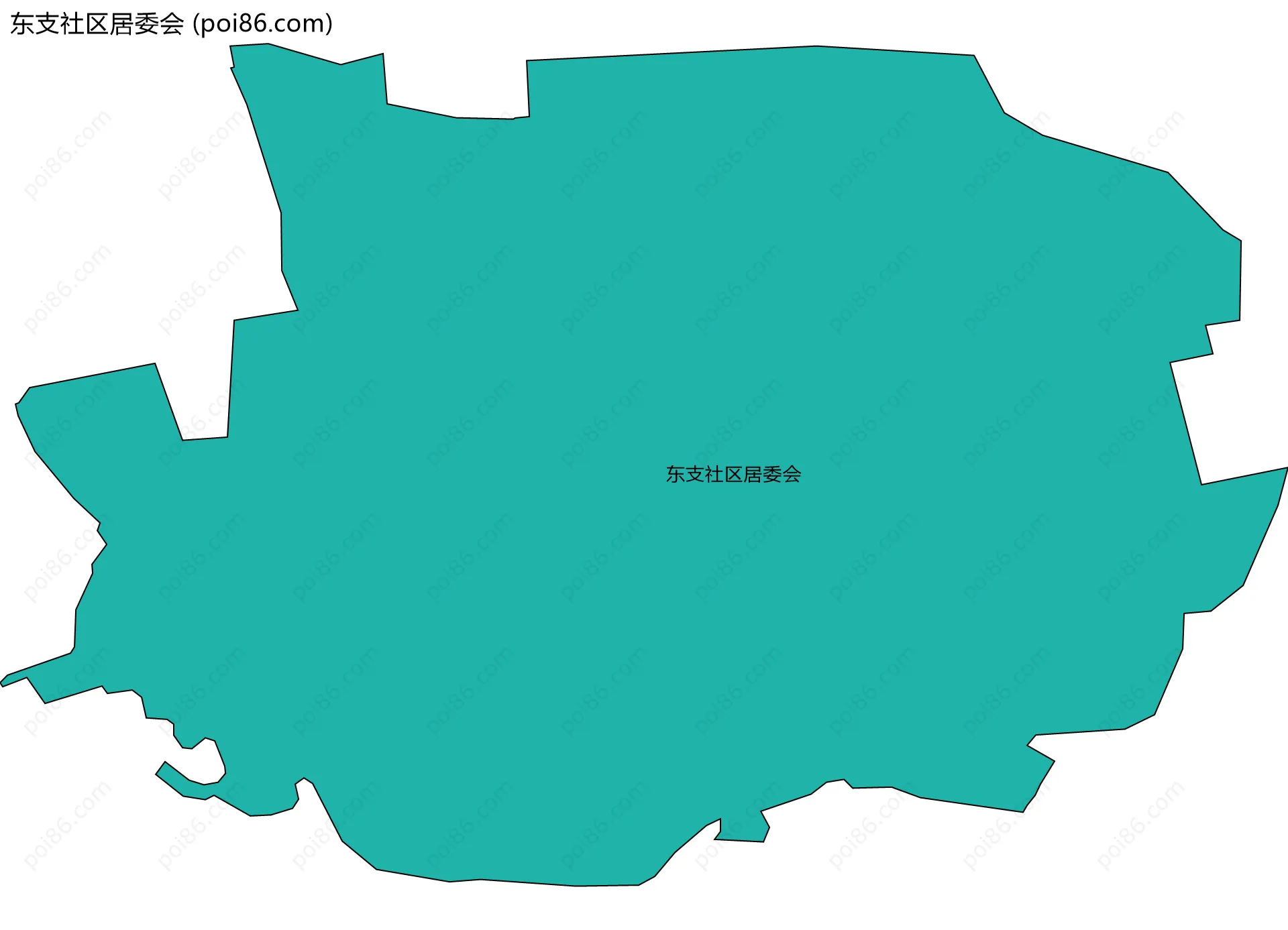 东支社区居委会边界地图
