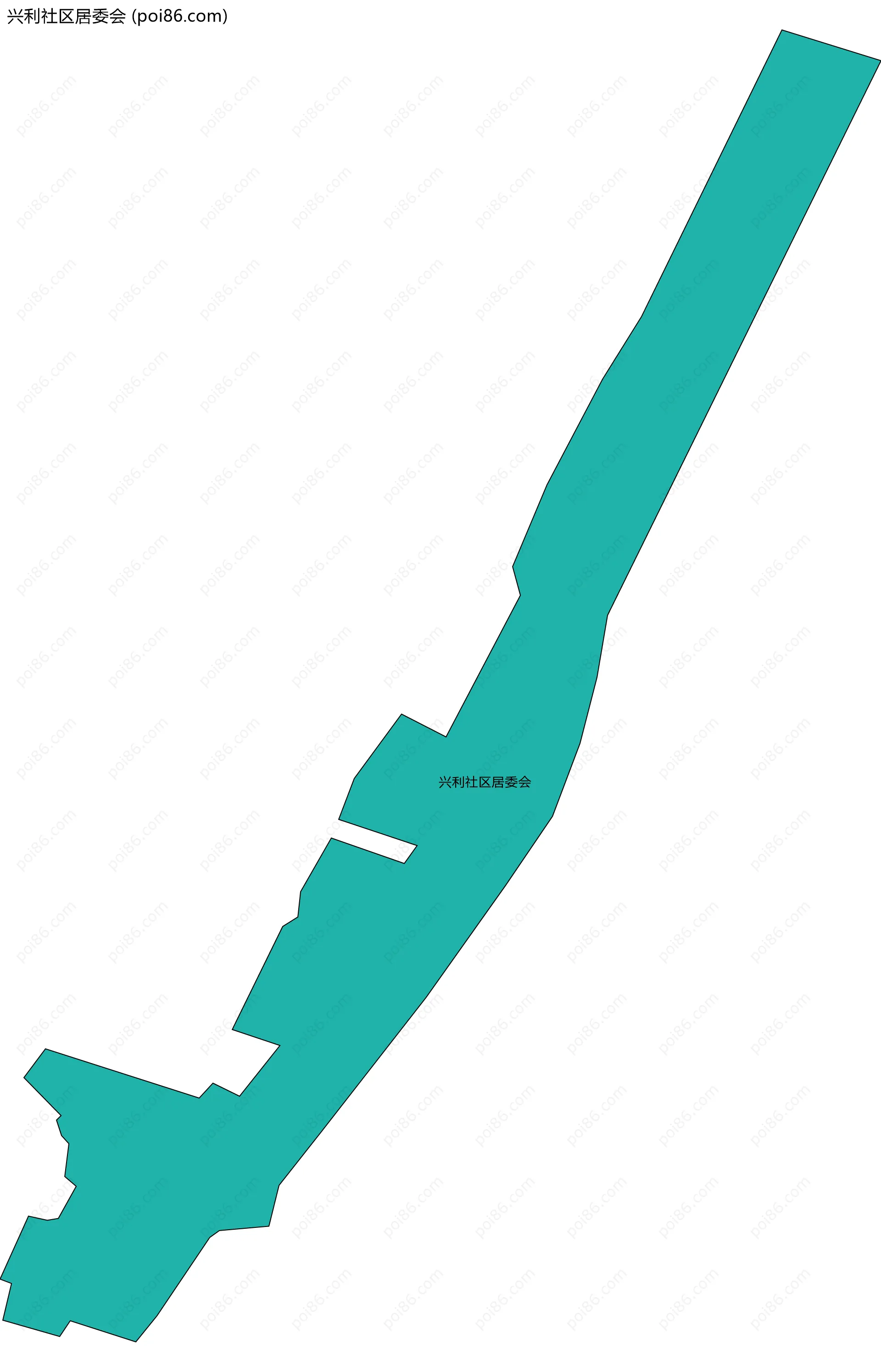 兴利社区居委会边界地图