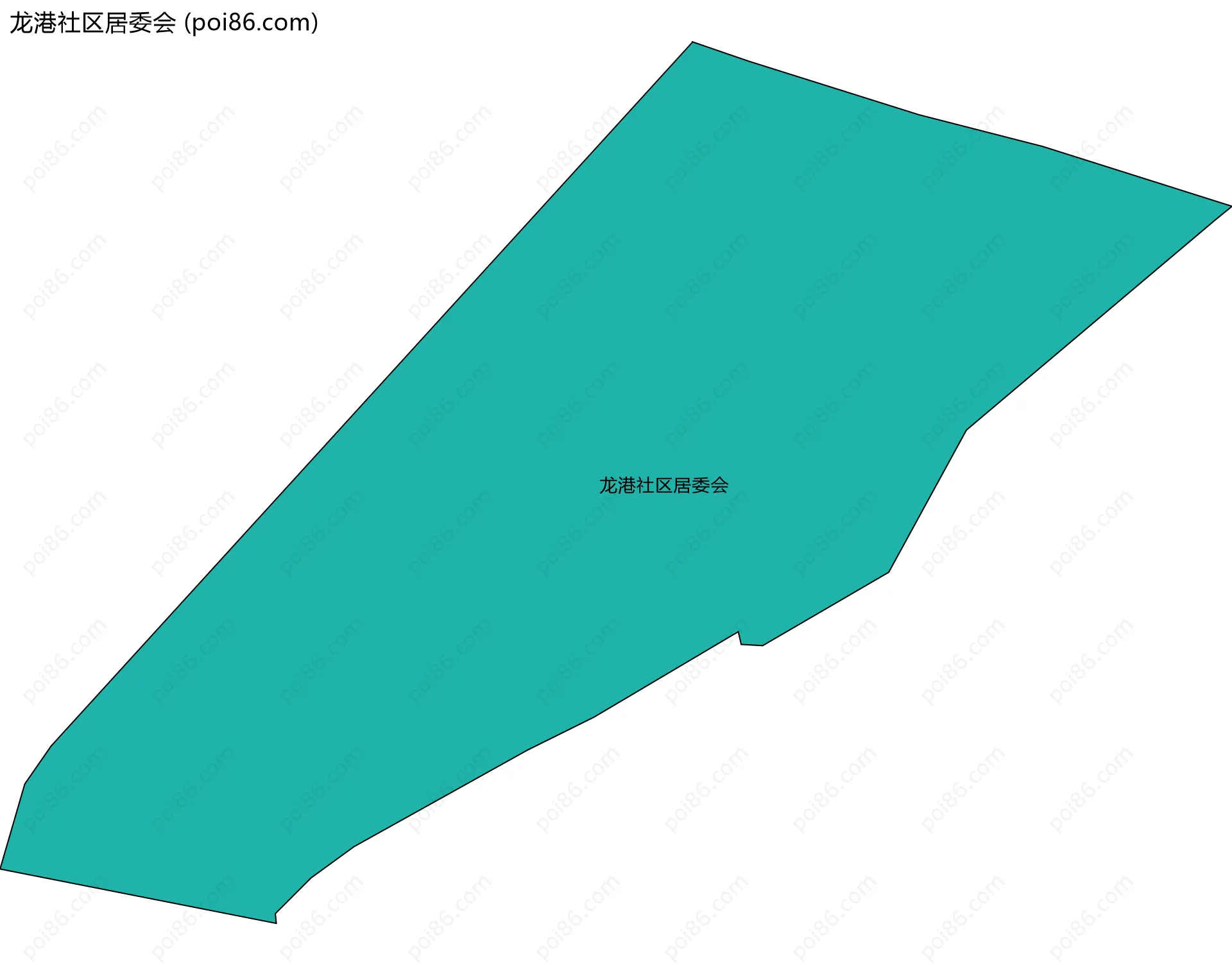 龙港社区居委会边界地图