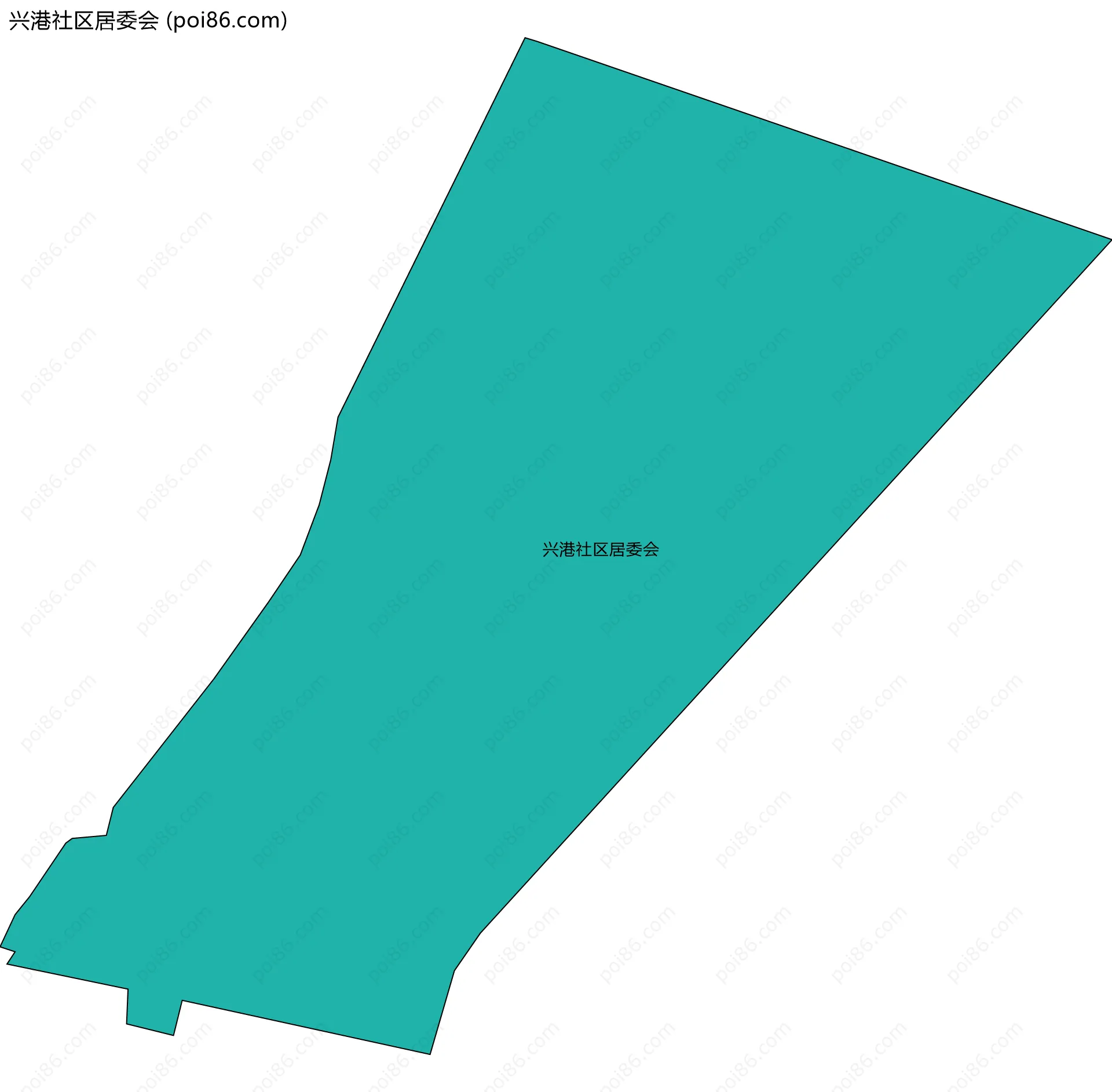 兴港社区居委会边界地图